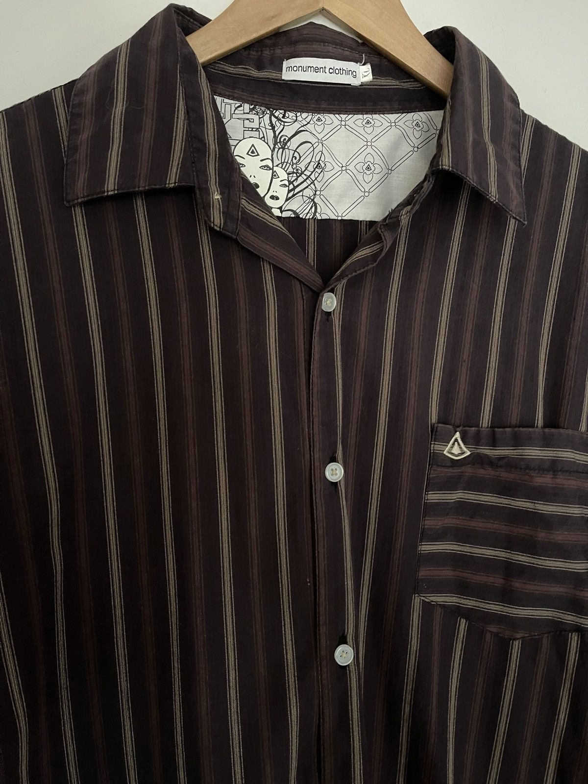 Japanese Brand Monument Button Up Shirt Size US XL / EU 56 / 4 - 2 Thumbnail