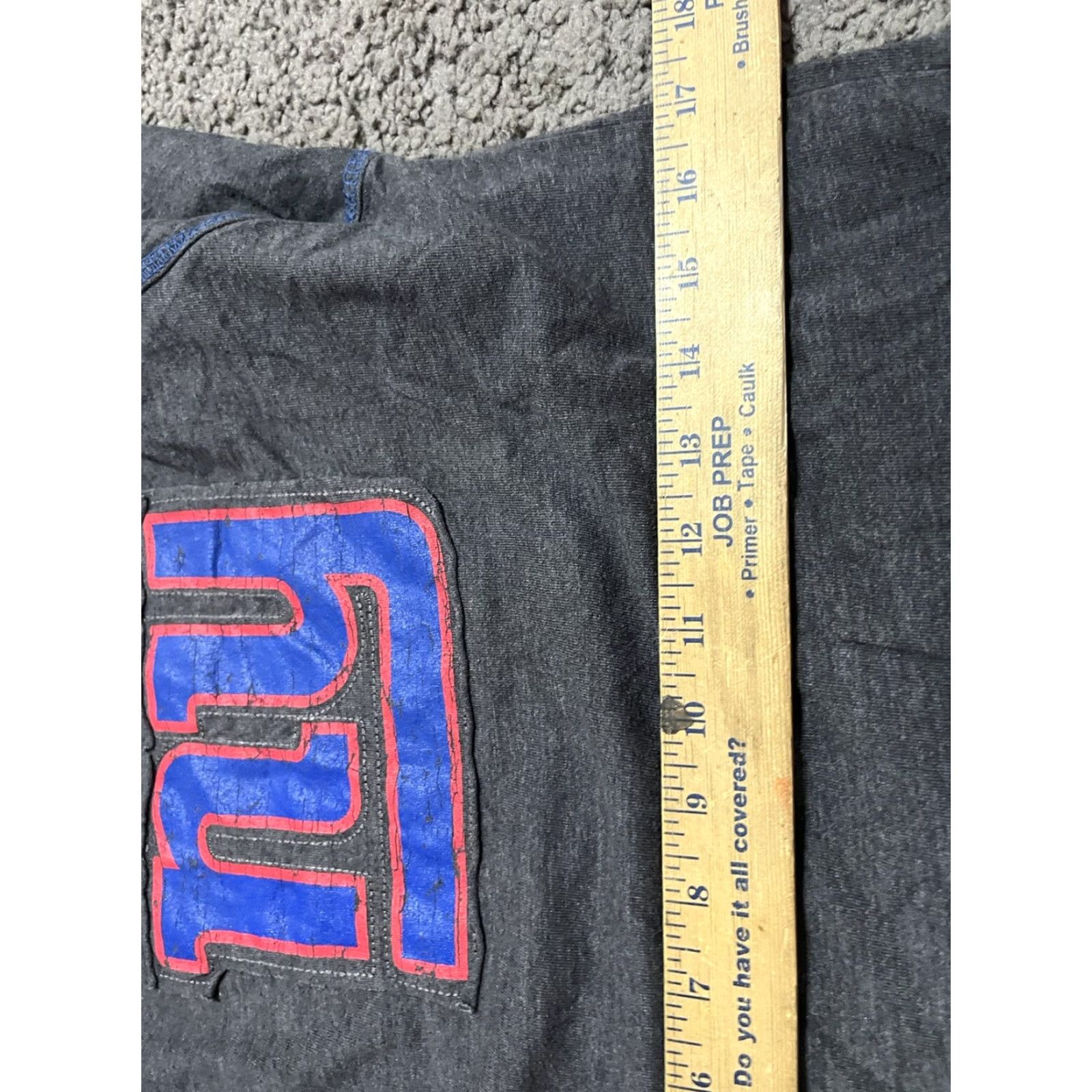 NFL VINTAGE NFL Men’s Cotton T-Shirt Long Sleeve Crew Neck Gray Small - New York Giants Logo Retro Sports 1990s Mens Size US S / EU 44-46 / 1 - 4 Thumbnail