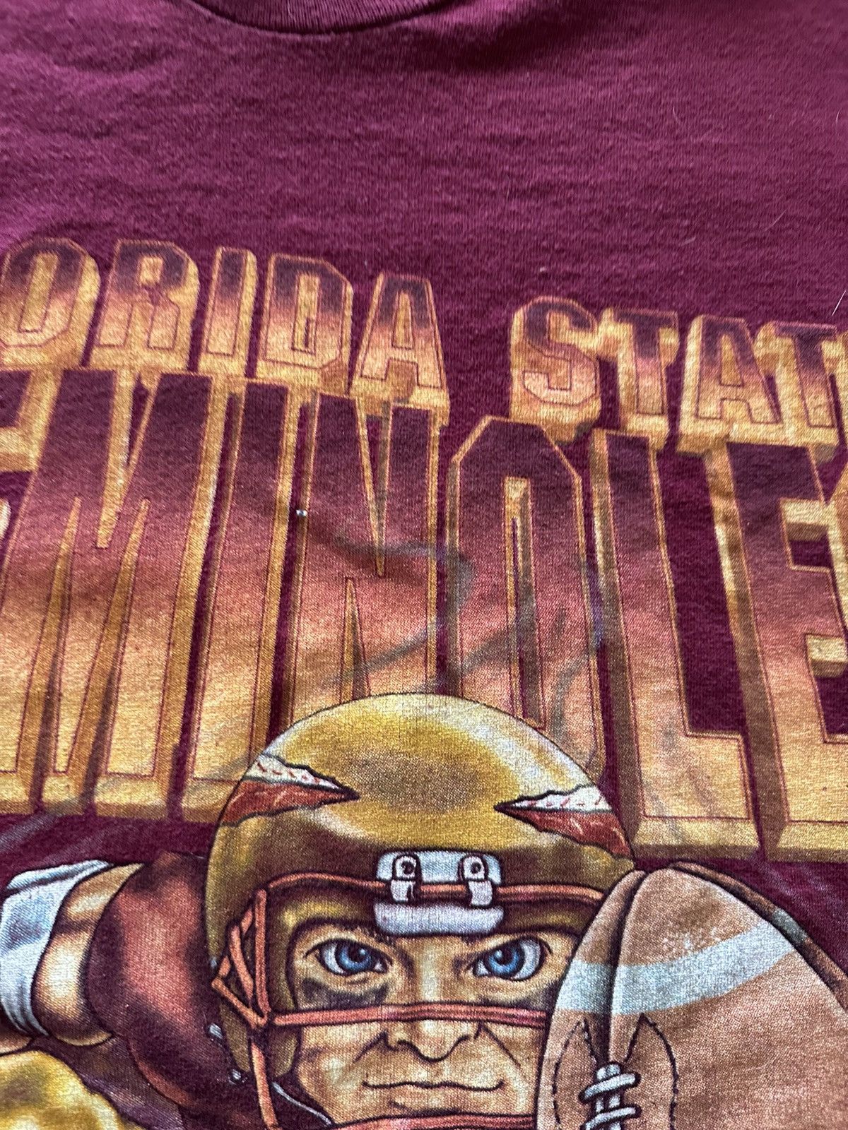 NCAA × Vintage Vintage 90s Florida State Seminoles All Over Print T-Shirt Size US L / EU 52-54 / 3 - 4 Thumbnail