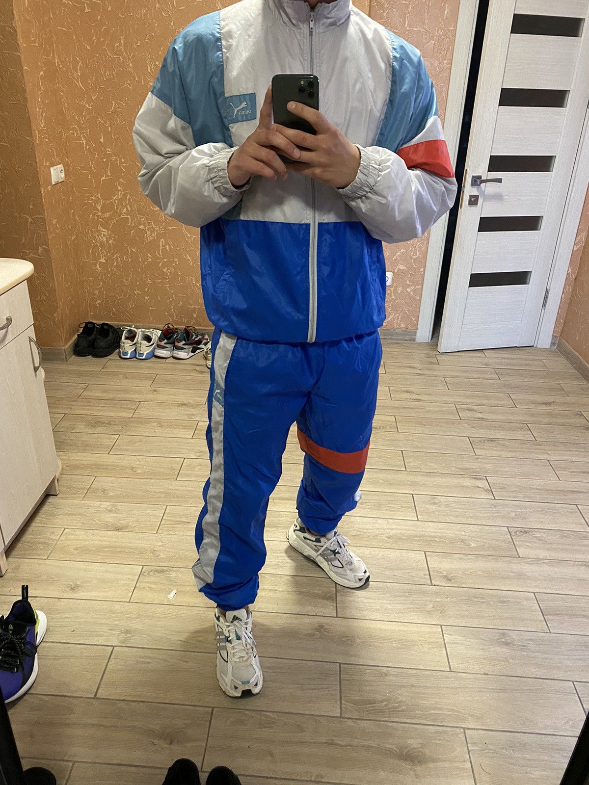 Puma × Vintage 💙 Vintage 90s track suit Puma Jacket + Pants oversized Size US 36 / EU 52 - 12 Thumbnail