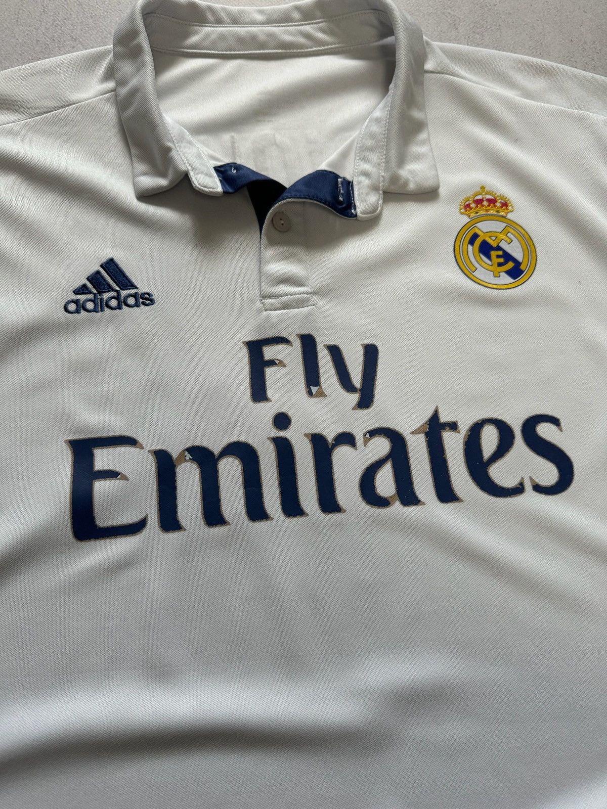 Other HUMOR Vintage Real Madrid Pique Jersey Soccer T Shirt Adidas Size US L / EU 52-54 / 3 - 9 Thumbnail