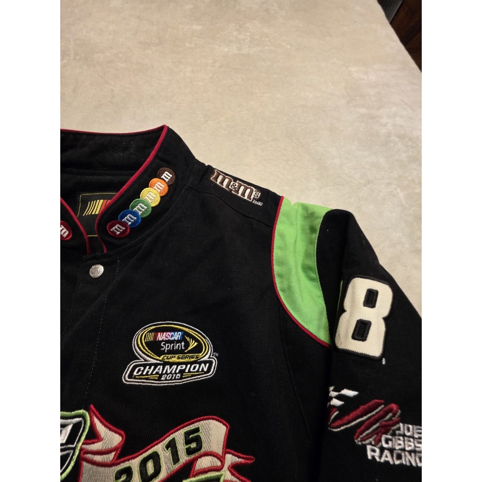 Champion Vintage Nascar Racing 2015 Kyle Busch Champion M&M's Candy Size US XL / EU 56 / 4 - 7 Thumbnail