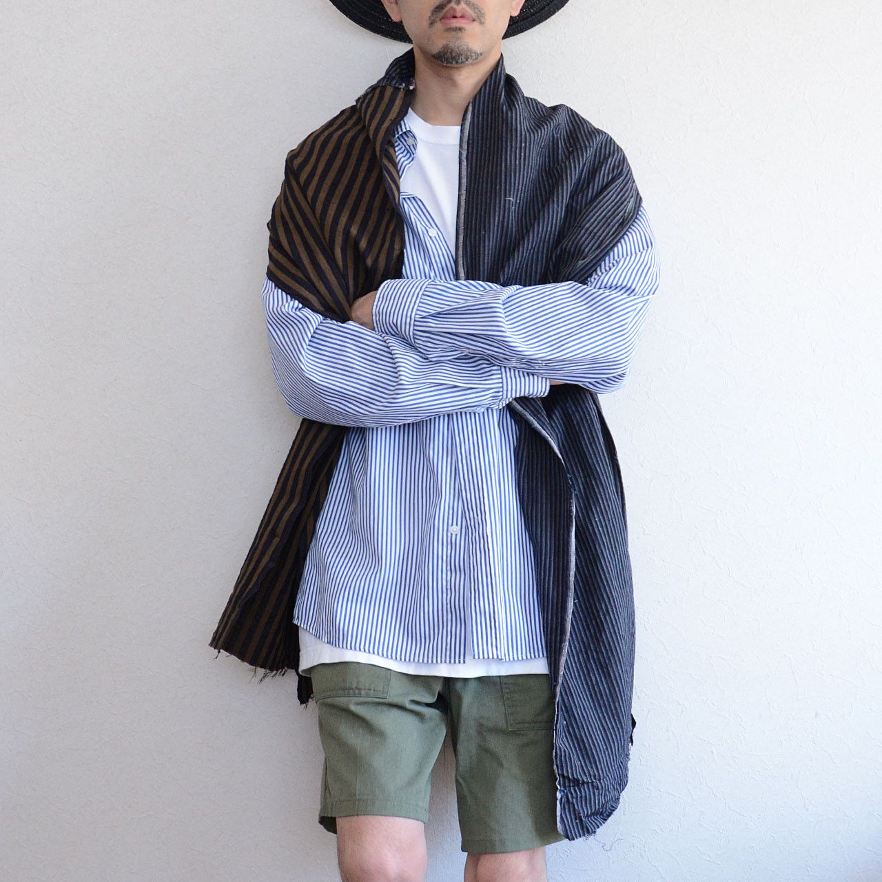 Other Japanese Scarf Vintage — Hand-Stitched Patchwork Cotton Size ONE SIZE - 11 Thumbnail