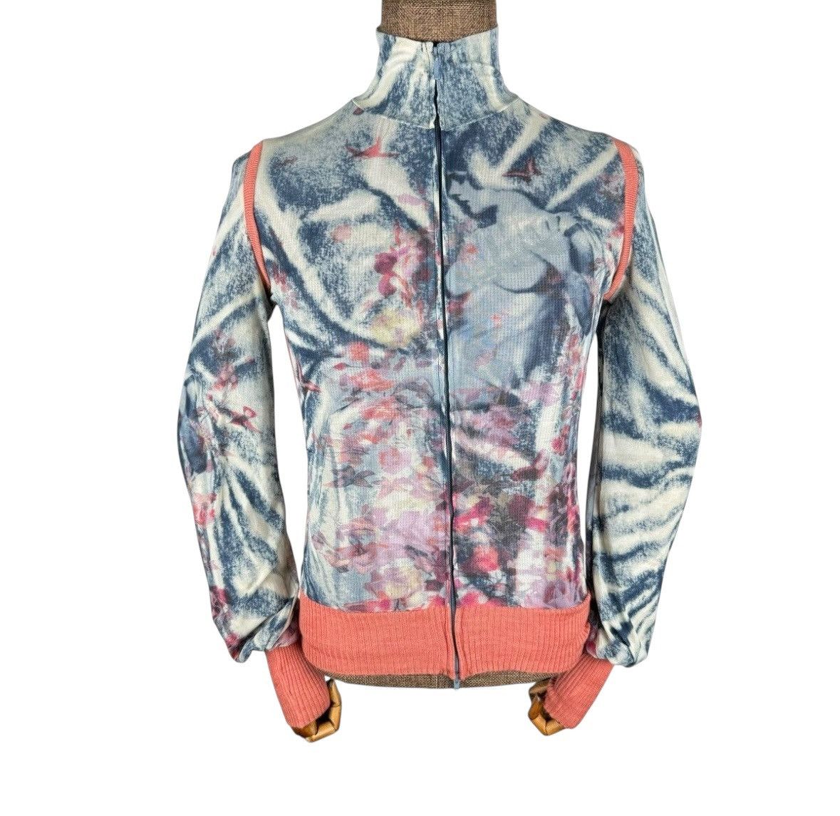 Jean Paul Gaultier ☀️JEAN PAUL GAULTIER FEMME TURTLE NECK ZIP SWEATER Size S / US 4 / IT 40 - 1 Thumbnail