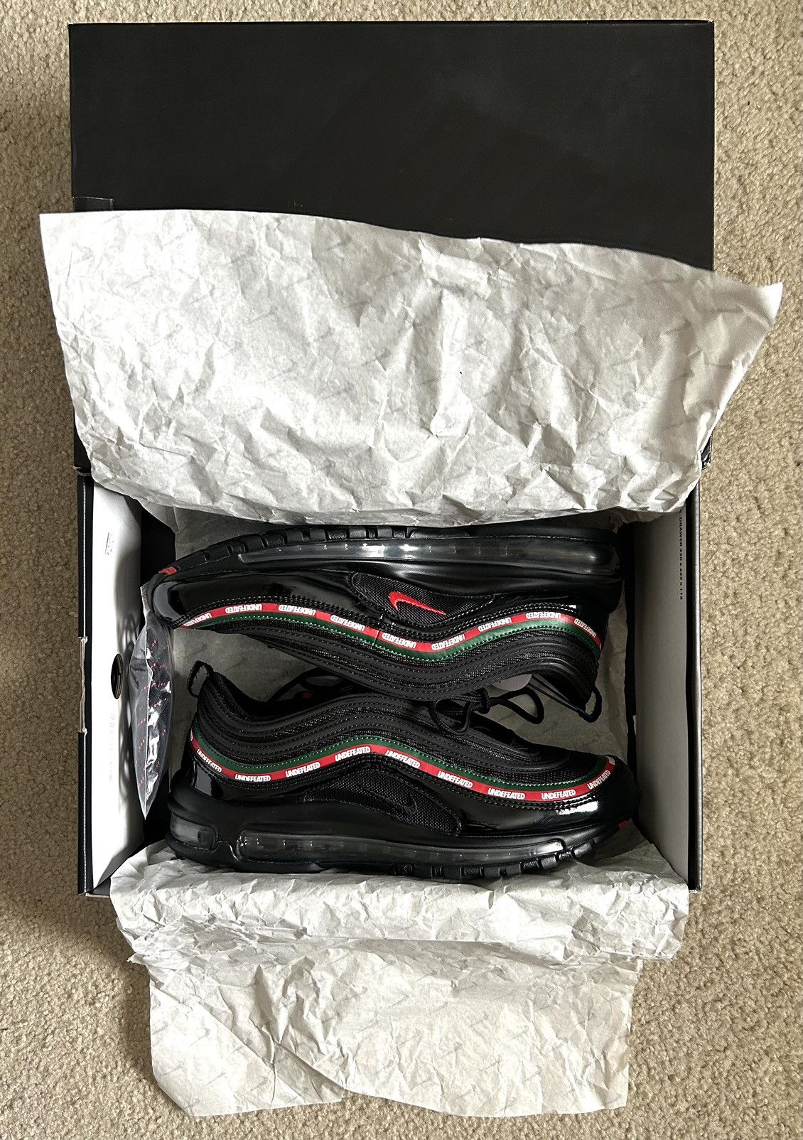 Air max 97 undefeated grailed sale