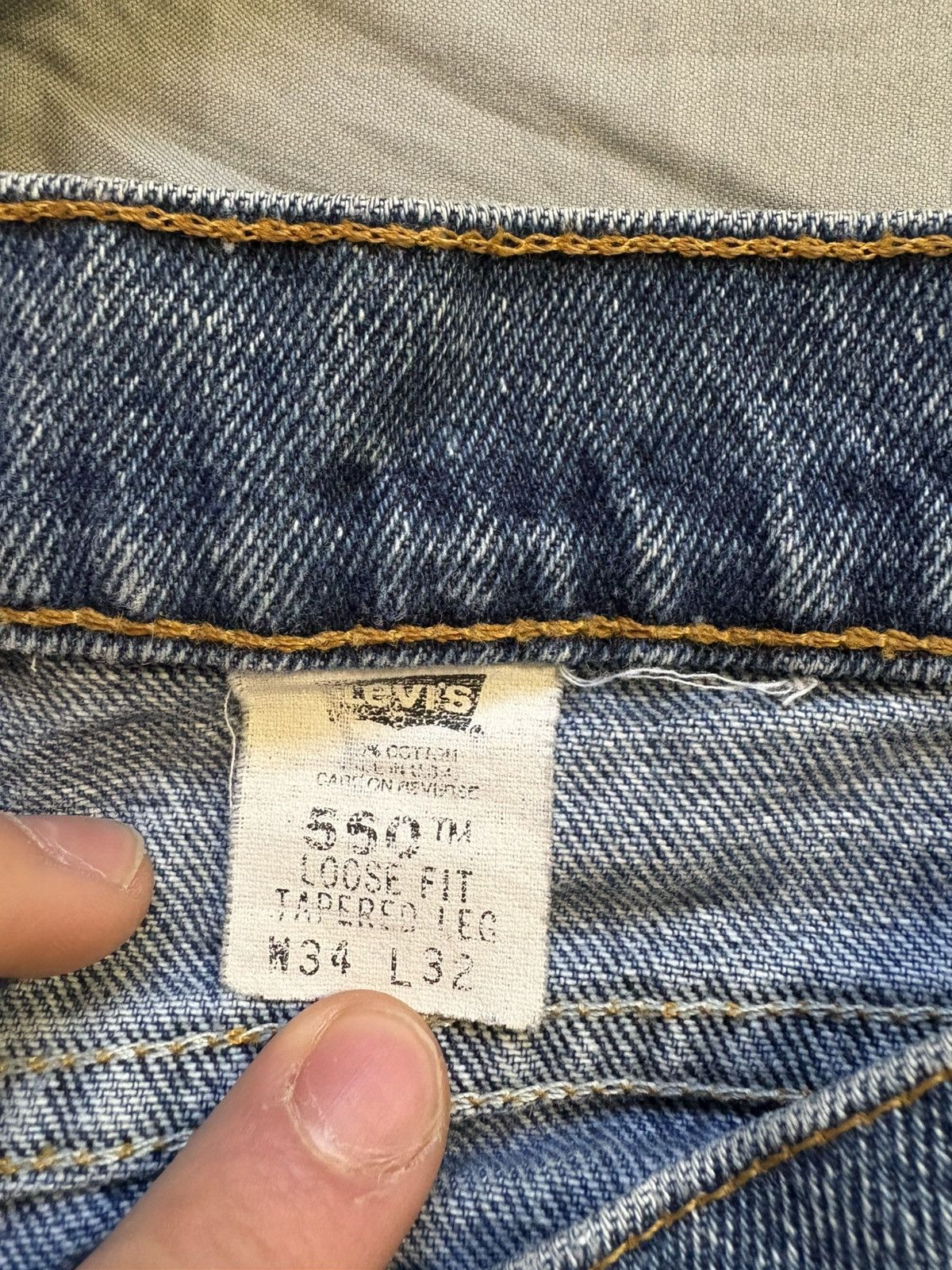 Levi's Vintage Old Levi’s Orange Tab Jeans Size US 34 / EU 50 - 3 Thumbnail