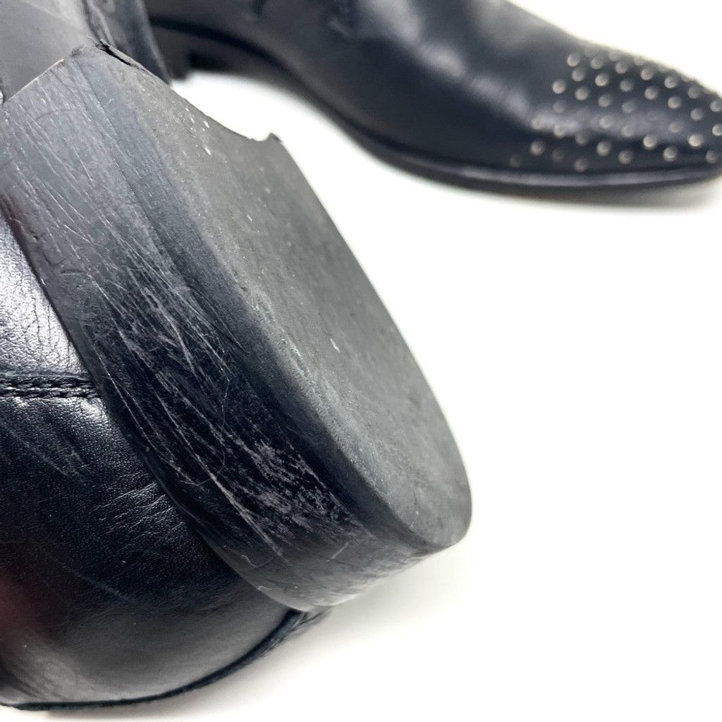 Versace Versace Studded Toe Black Leather Monk Dress Shoes Size 41 Size US 8 / EU 41 - 10 Thumbnail