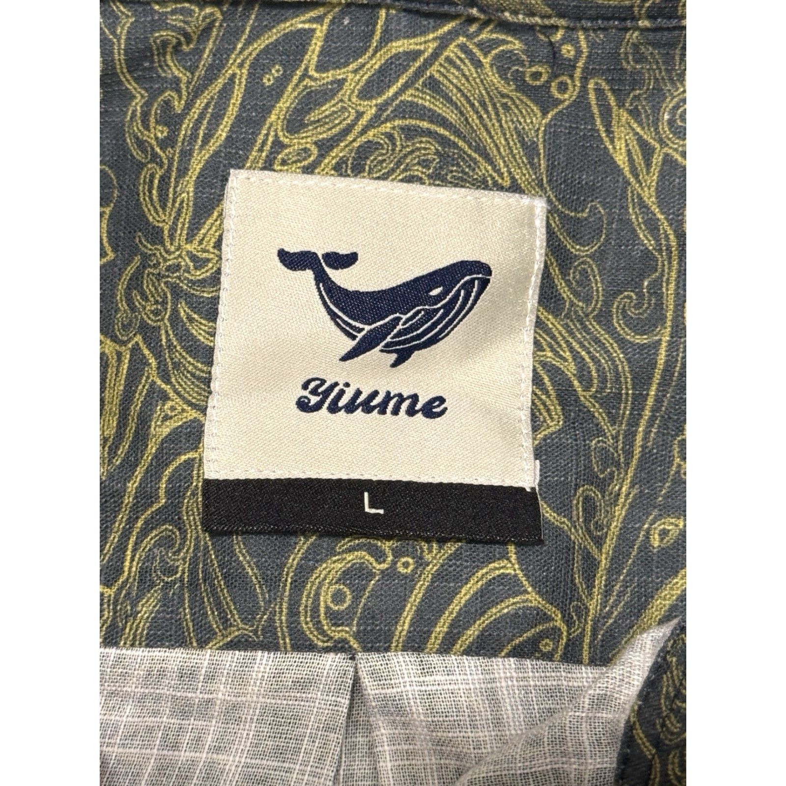 Vintage Yiume L/S Hawaiian Button-Down Shirt Mens Large Dance Of The Sea NWT Size US L / EU 52-54 / 3 - 6 Thumbnail