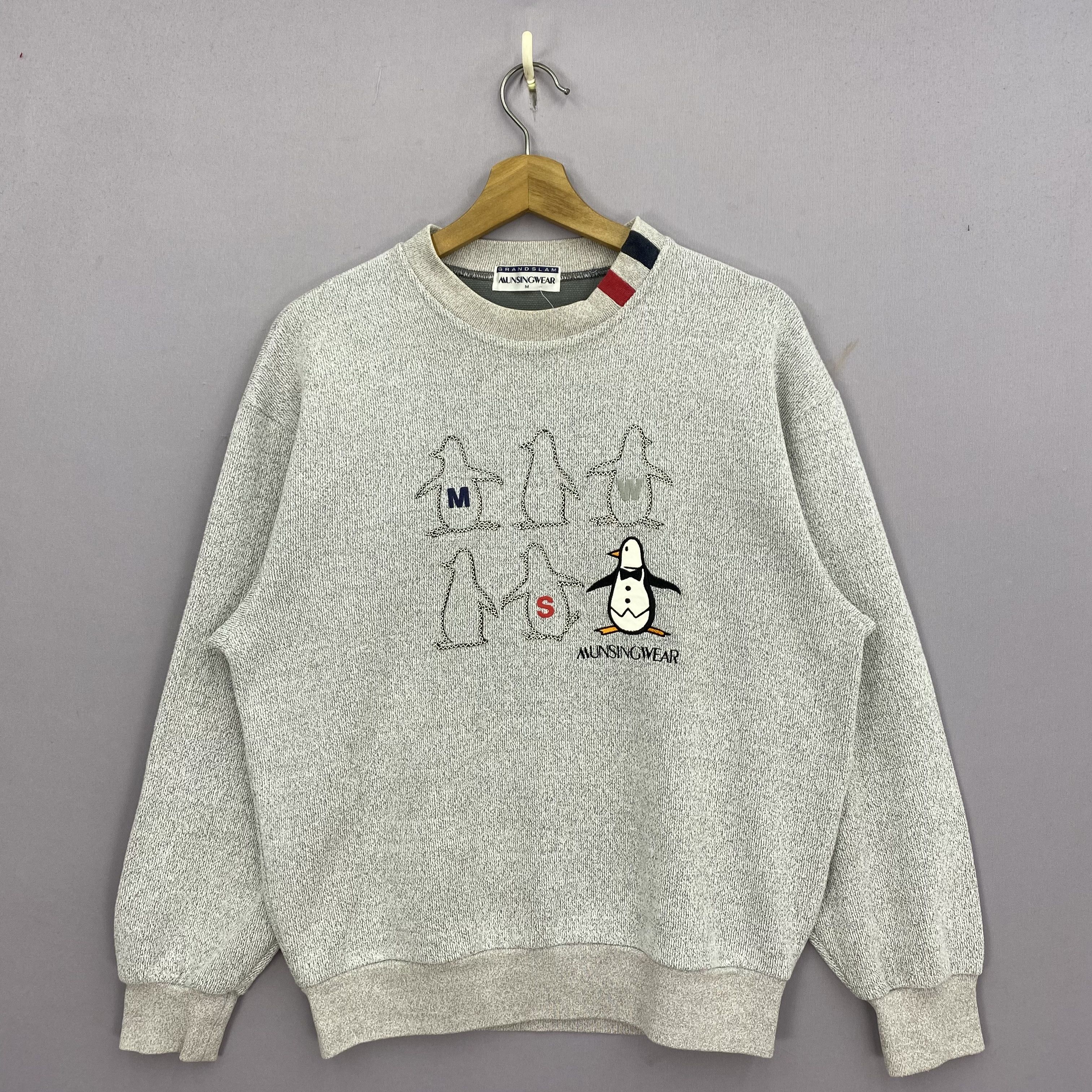 Japanese Brand Vintage Grandslam Munsing Wear Sweater 90s Style Sweatshirt Size US S / EU 44-46 / 1 - 1 Thumbnail