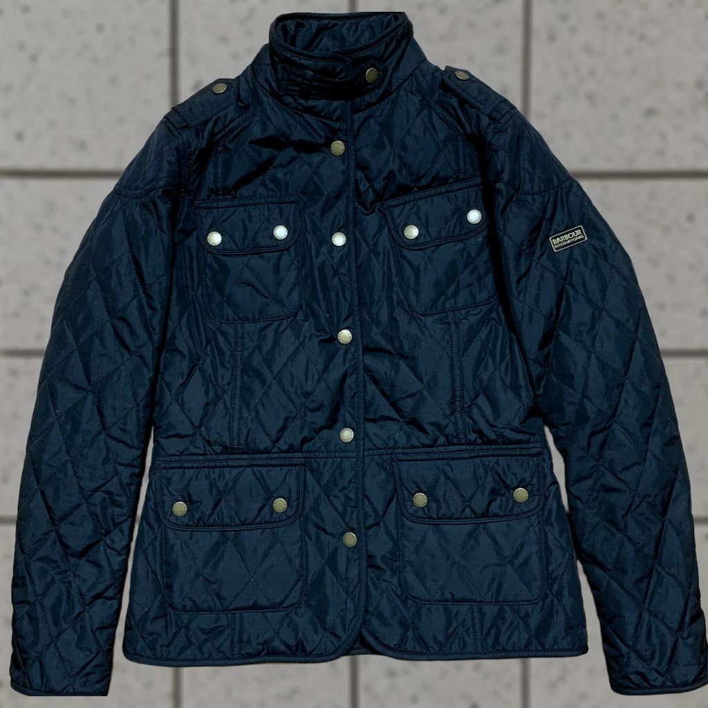 Barbour Barbour Barbour Drax Quilt Jacket Women S Black Quilted USA Theme 90s Vintage No Mens Womens Size S / US 4 / IT 40 - 1 Thumbnail