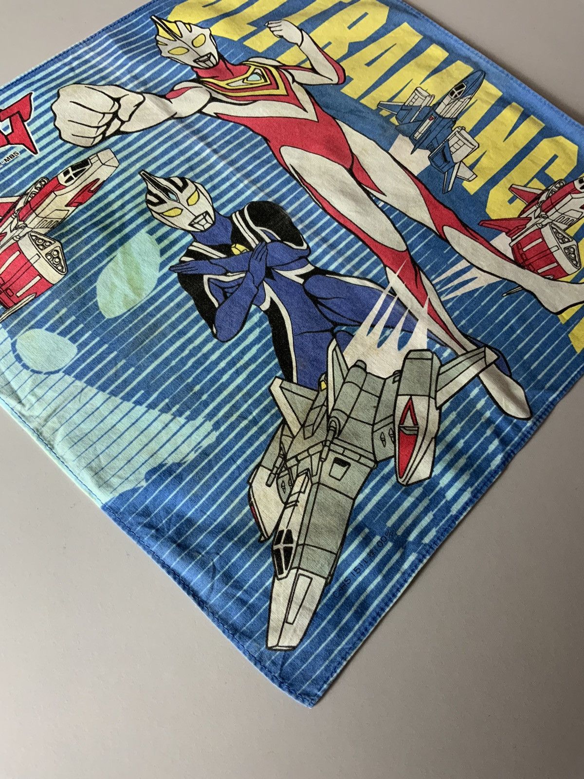 Japanese Brand Vintage Ultraman Big Logo 90s Tsuburaya Avant Garde Bandana Size ONE SIZE - 3 Thumbnail