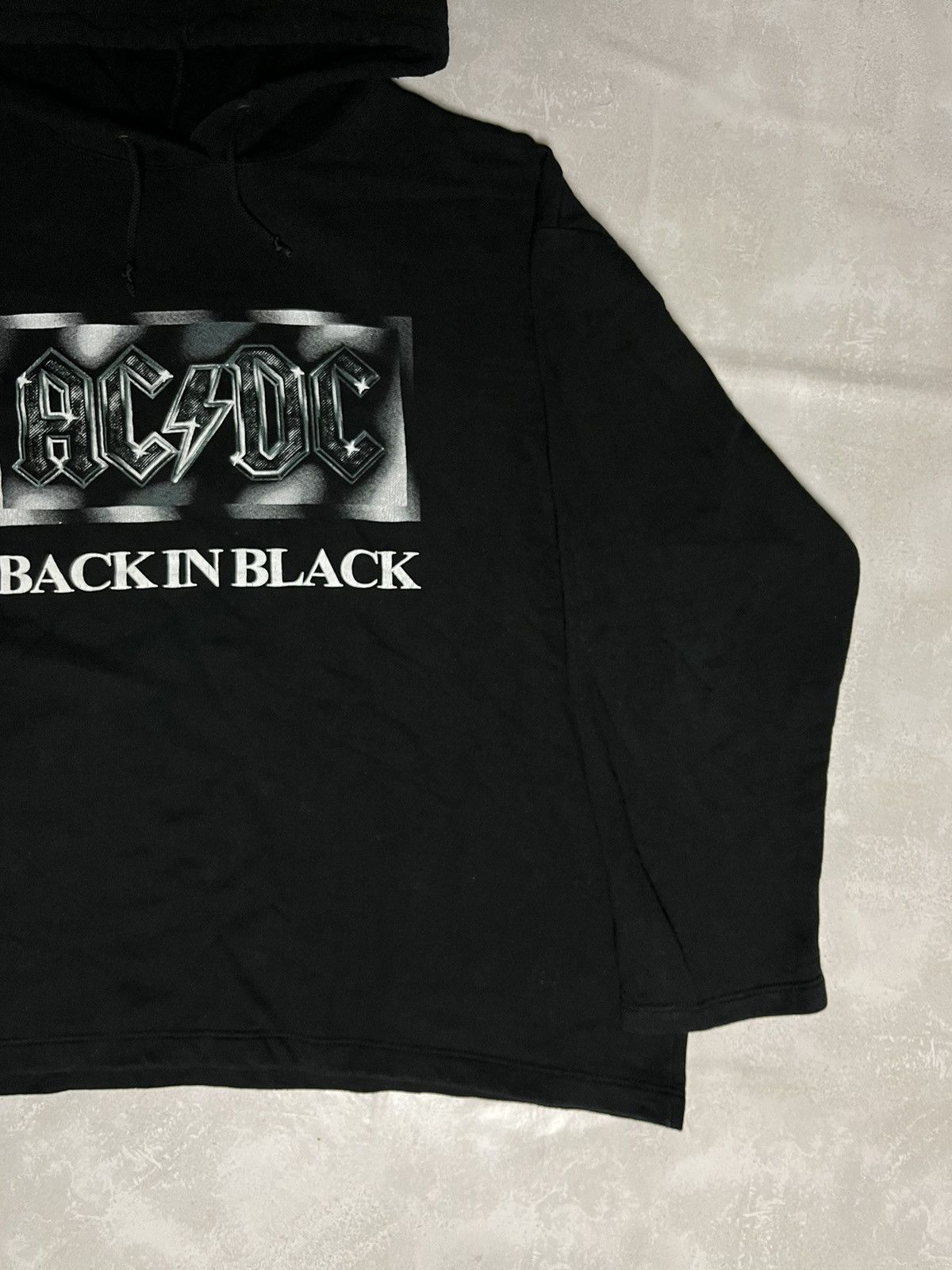 Band Tees × Vintage Vintage 00s AcDc Back In Black Hoodie Size US XL / EU 56 / 4 - 4 Thumbnail