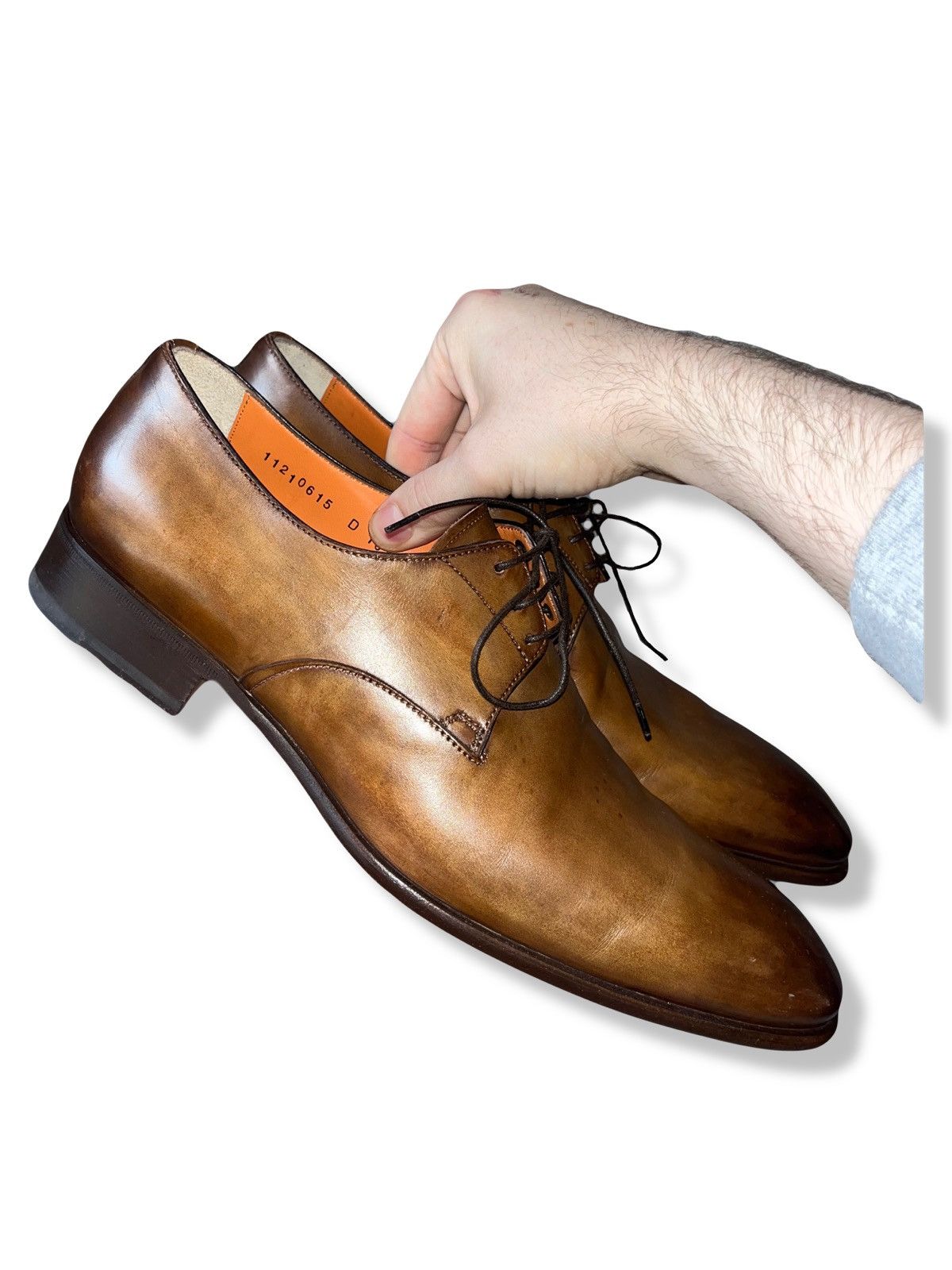 Santoni Handmade Santoni Leather Shoes Size US 10.5 / EU 43-44 - 12 Thumbnail
