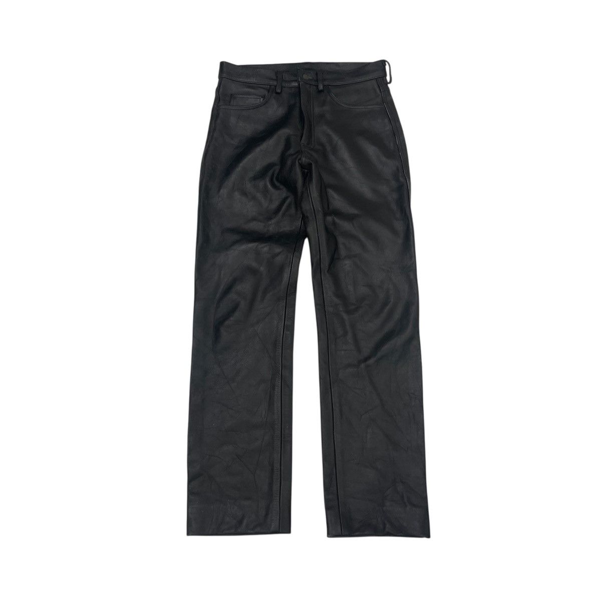 Japanese Brand Vintage 90s Dog House Leather Pants Size US 32 / EU 48 - 1 Thumbnail