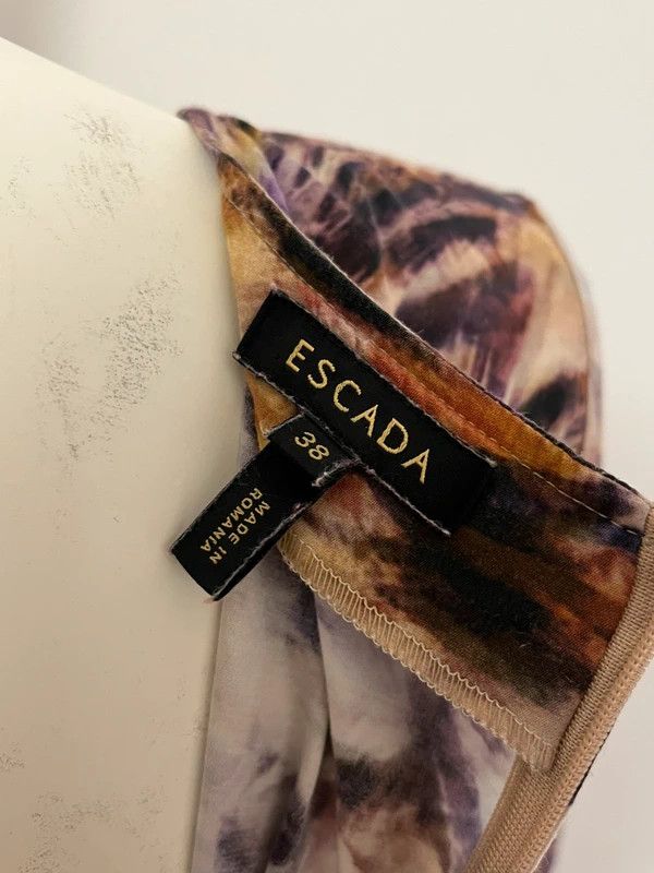 Escada Escada Emylia Sheath Midi Dress Purple Multicolor Size M / US 6-8 / IT 42-44 - 9 Thumbnail