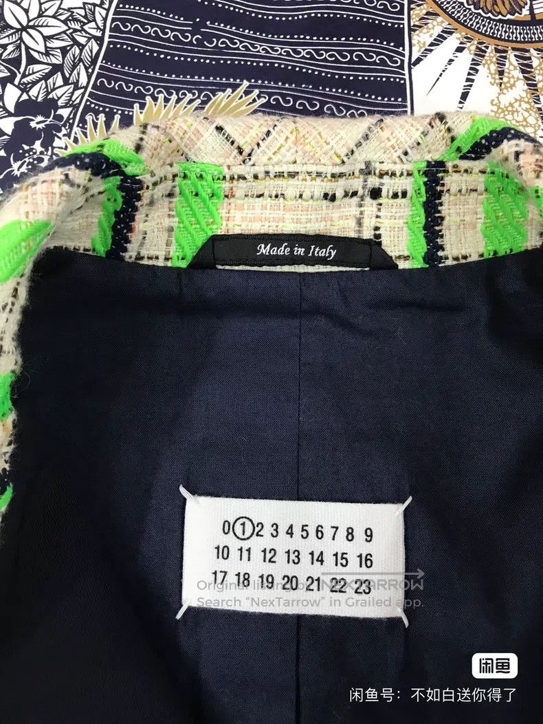 Maison Margiela Maison Margiela Fluorescent green MM6 plaid jacket Size XS / US 0-2 / IT 36-38 - 2 Thumbnail