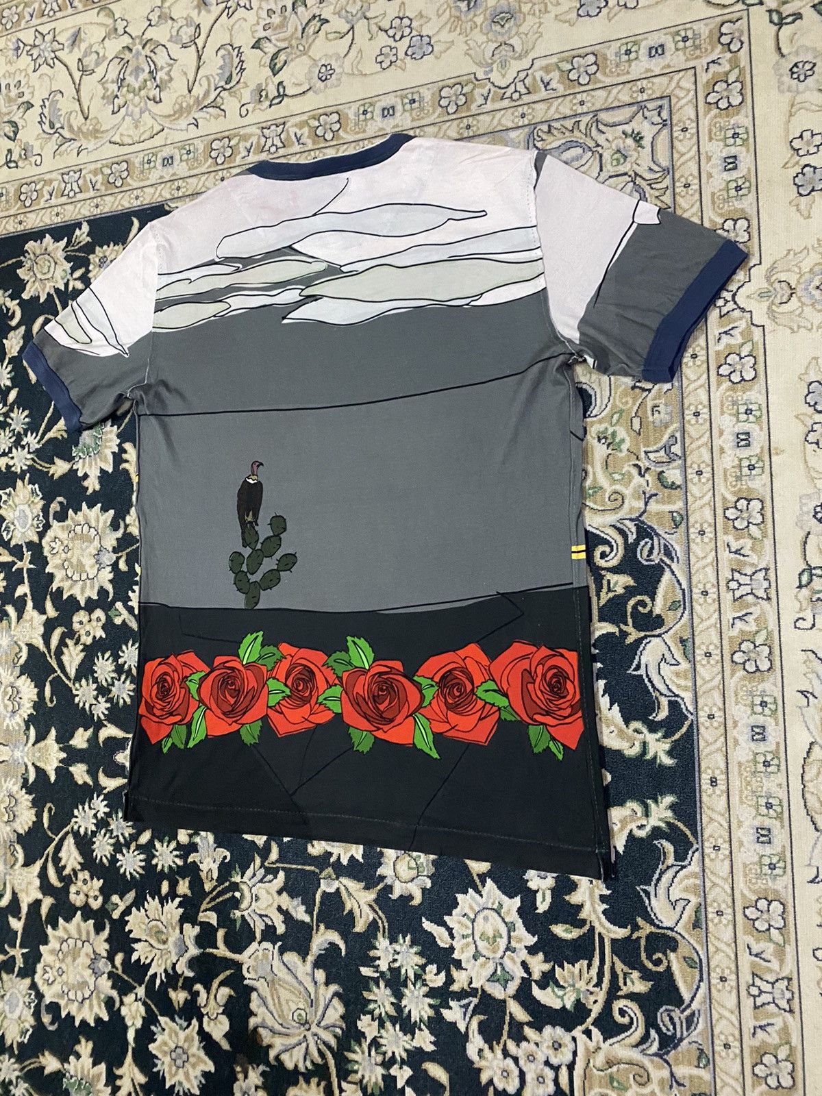 Dolce & Gabbana Dolce & Gabbana Grey Printed Cotton Crewneck Size US M / EU 48-50 / 2 - 12 Thumbnail