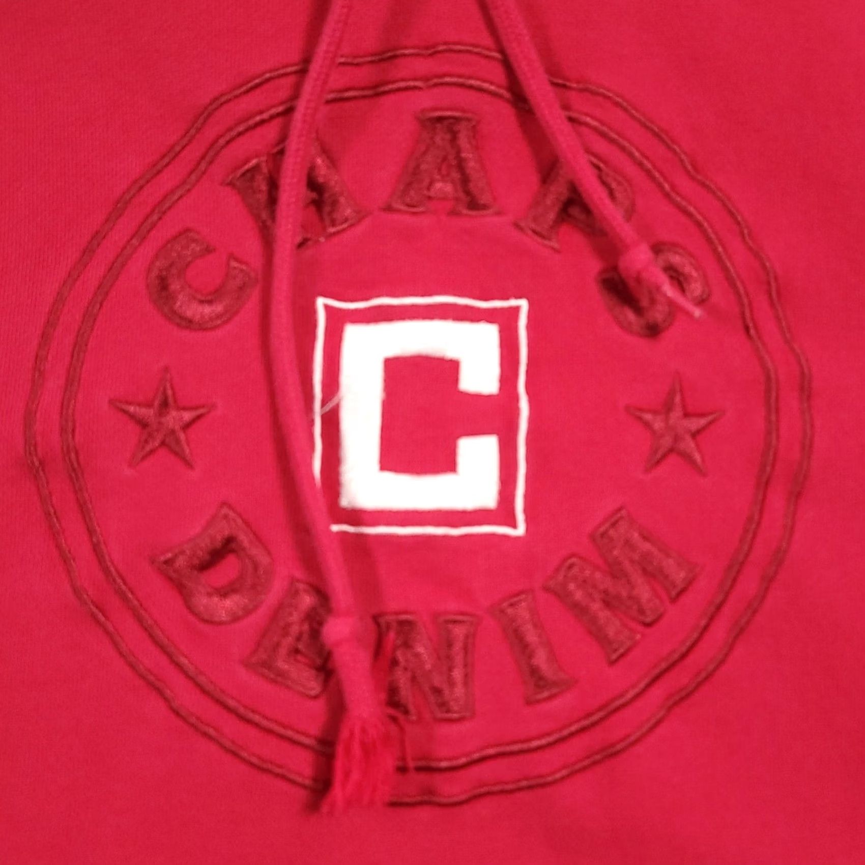 Chaps Chaps Denim Mens L Red Logo Embroidered Pullover Hoodie Sweatshirt Shirt Size US L / EU 52-54 / 3 - 4 Thumbnail
