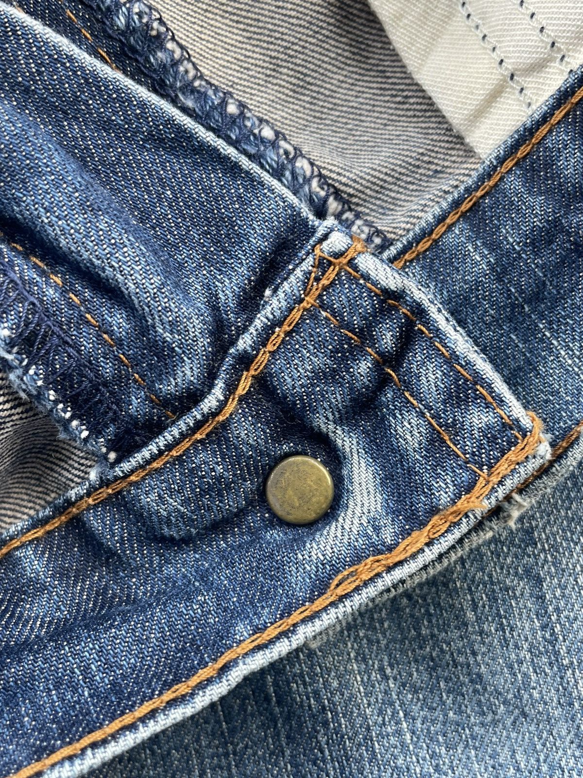 Levi's Vintage 90’s Levis 607 Orange Tab Distresed Denim Size US 34 / EU 50 - 17 Thumbnail