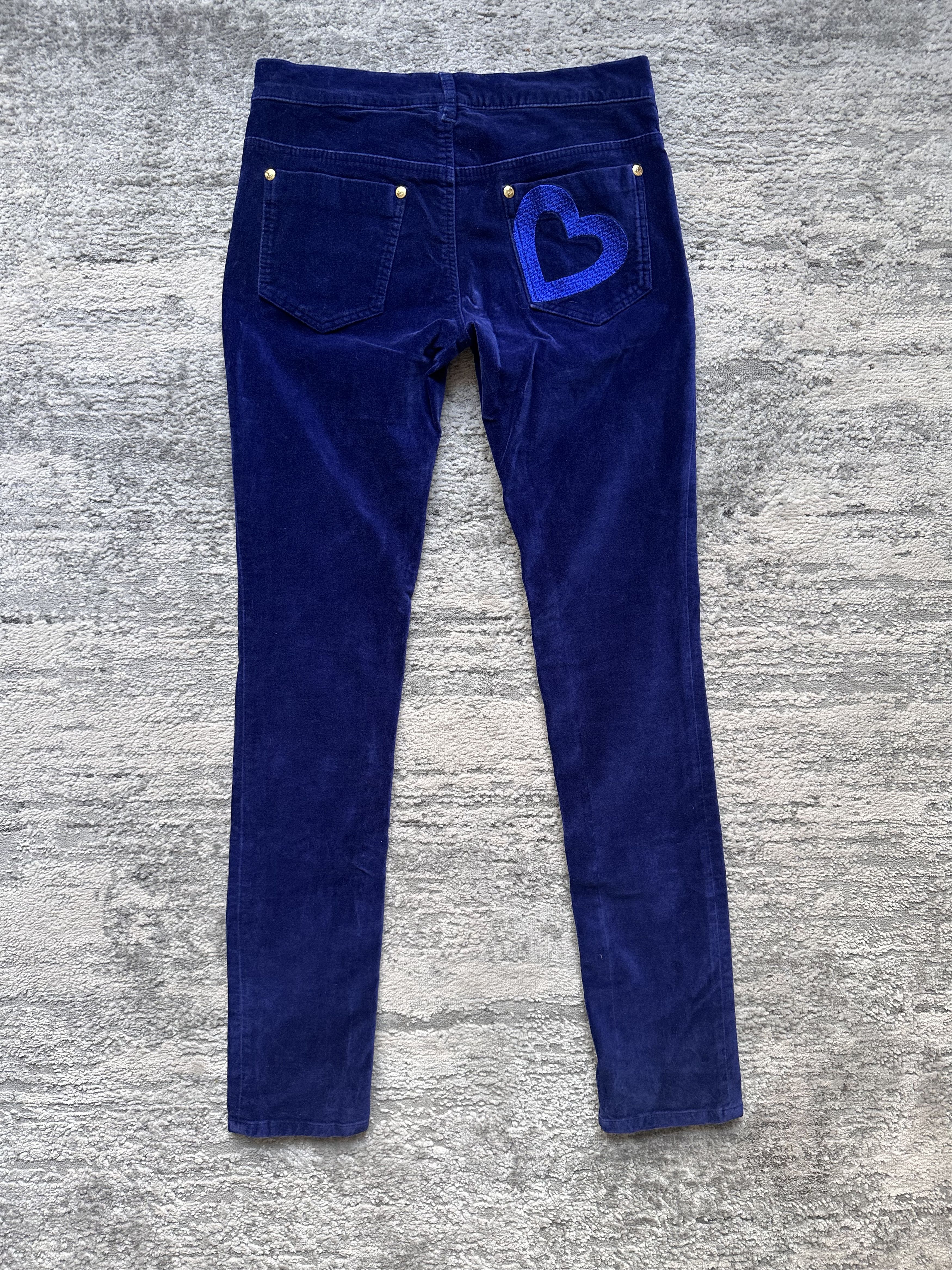 Love Moschino Love Moschino Velour Pants Size 27" / US 4 / IT 40 - 6 Thumbnail