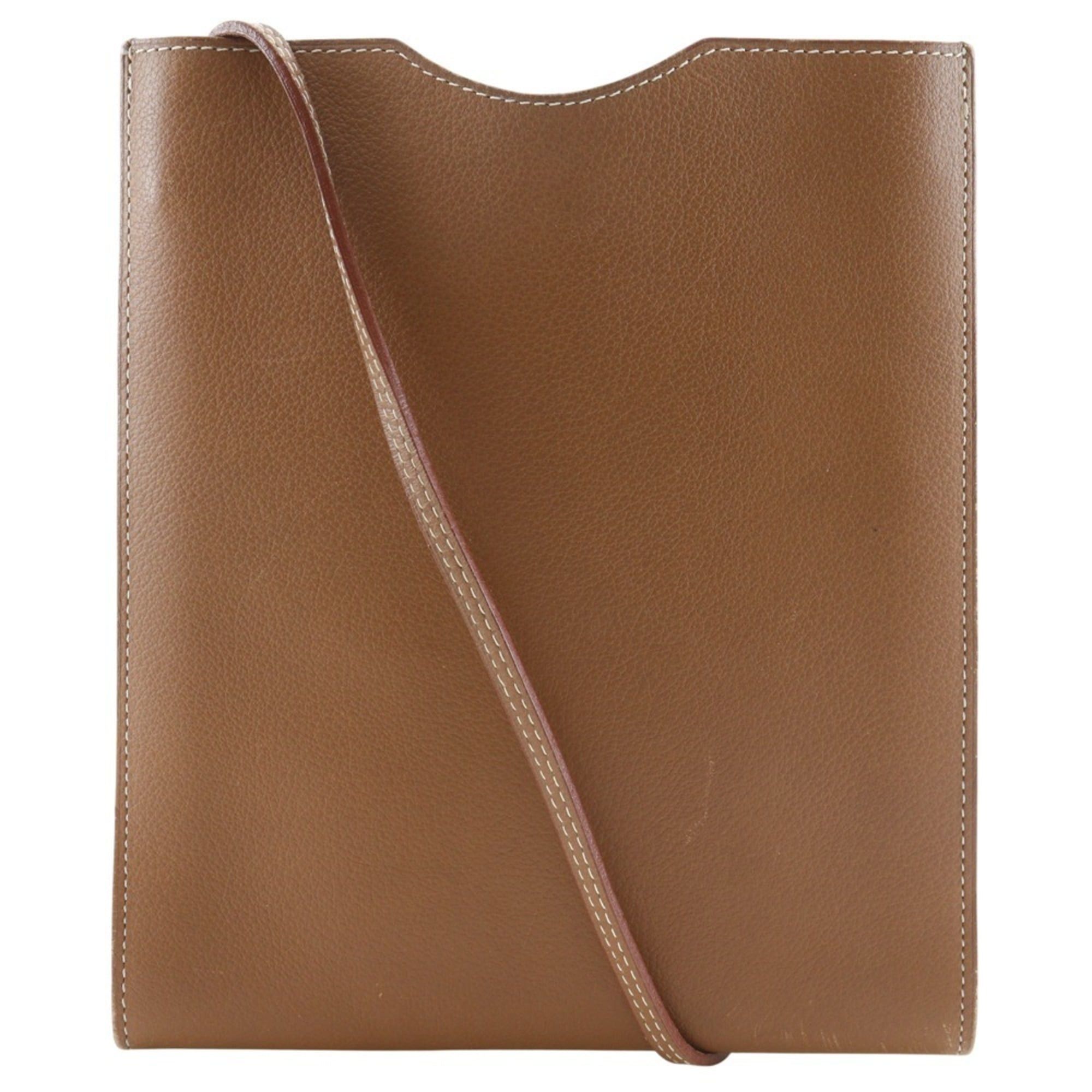 Hermes Hermes Onimetu Shoulder Bag, Calfskin, Brown, Open Type, Women's Size ONE SIZE - 1 Thumbnail