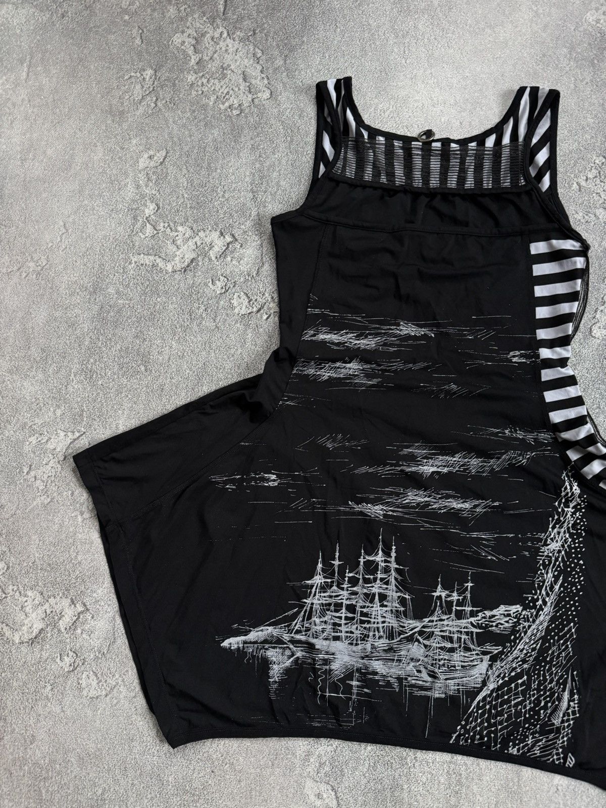 Other Save the queen all printed ship 🛳️ dress 👗 sleeveless Size S / US 4 / IT 40 - 13 Thumbnail