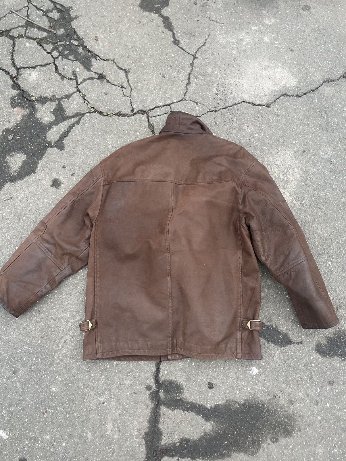 Vintage Jack Daniels Vintage faded Leather Jacket Y2K Size US S / EU 44-46 / 1 - 6 Thumbnail