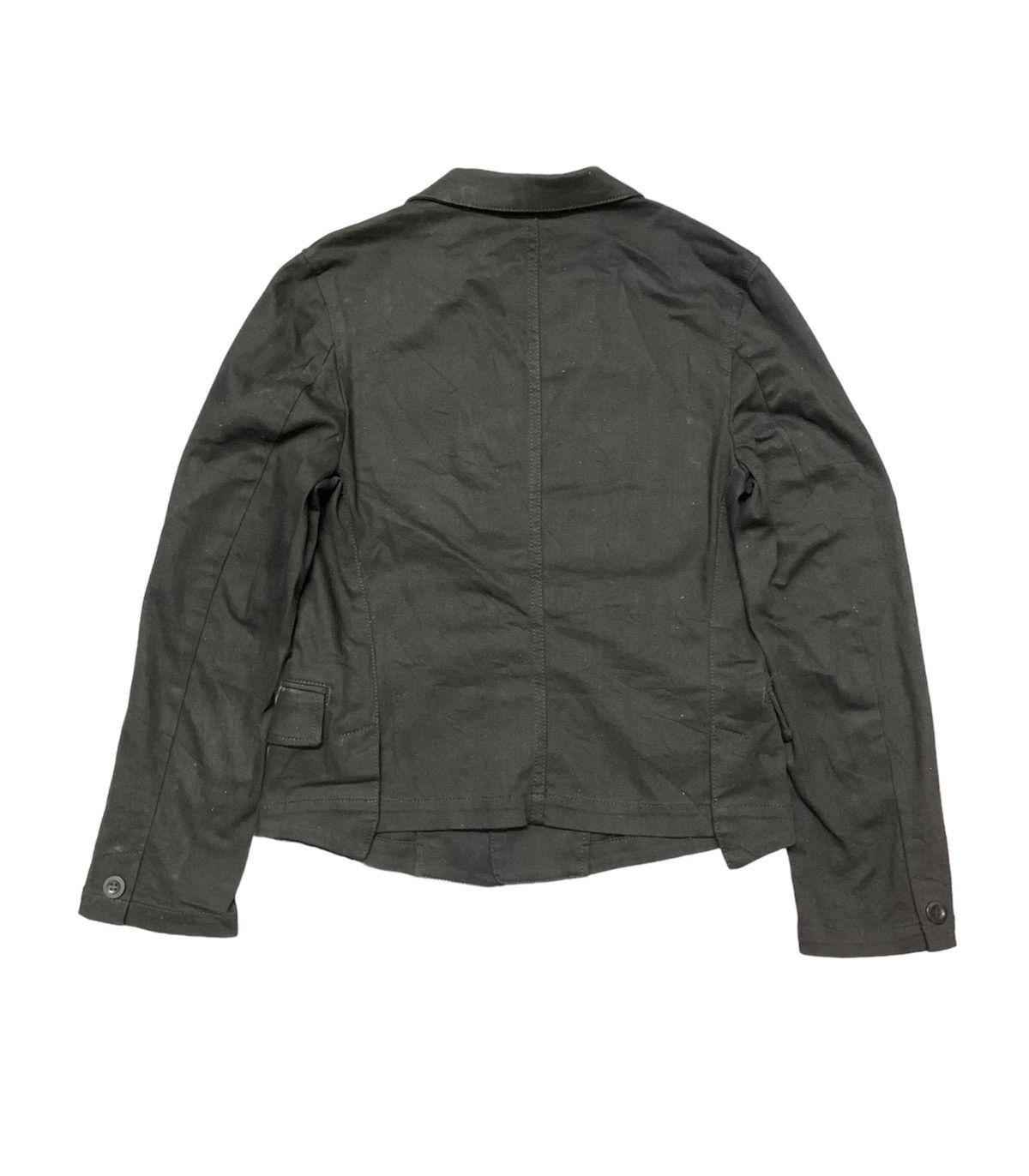 Yohji Yamamoto Yohji Yamamoto +NOIR Cropped Denim Chore Jacket Size US S / EU 44-46 / 1 - 2 Thumbnail