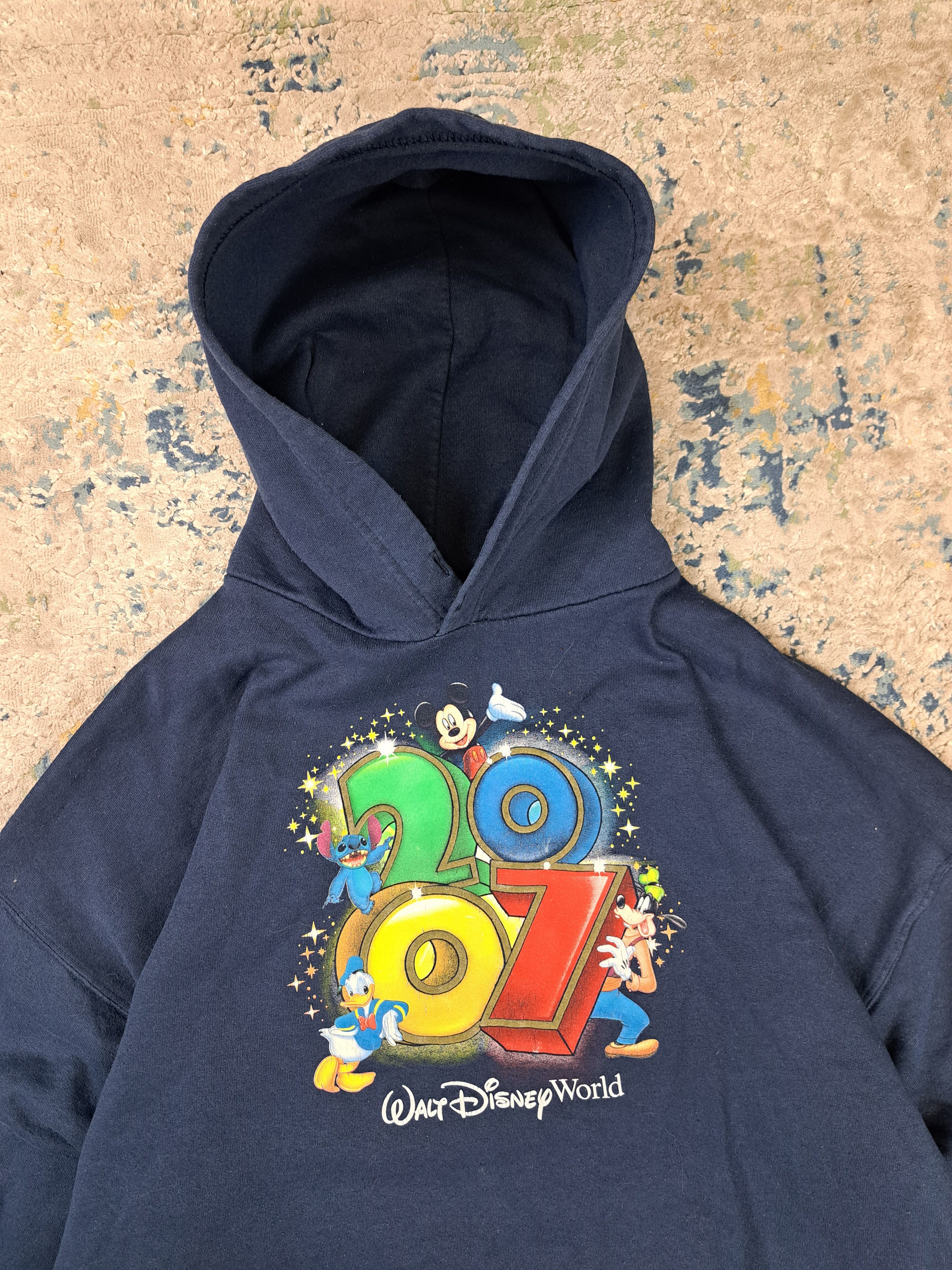 Disney Vintage 2007 Disneyworld Boxy Hoodie Heavyweight Size US XL / EU 56 / 4 - 2 Thumbnail