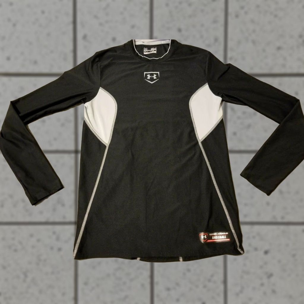 Under Armour Under Armour Shirt Mens Black Athletic Short Sleeve T-Shirt Long Sleeve Small S Large L Regular Size Gym Workout Activewear Size US L / EU 52-54 / 3 - 1 Thumbnail