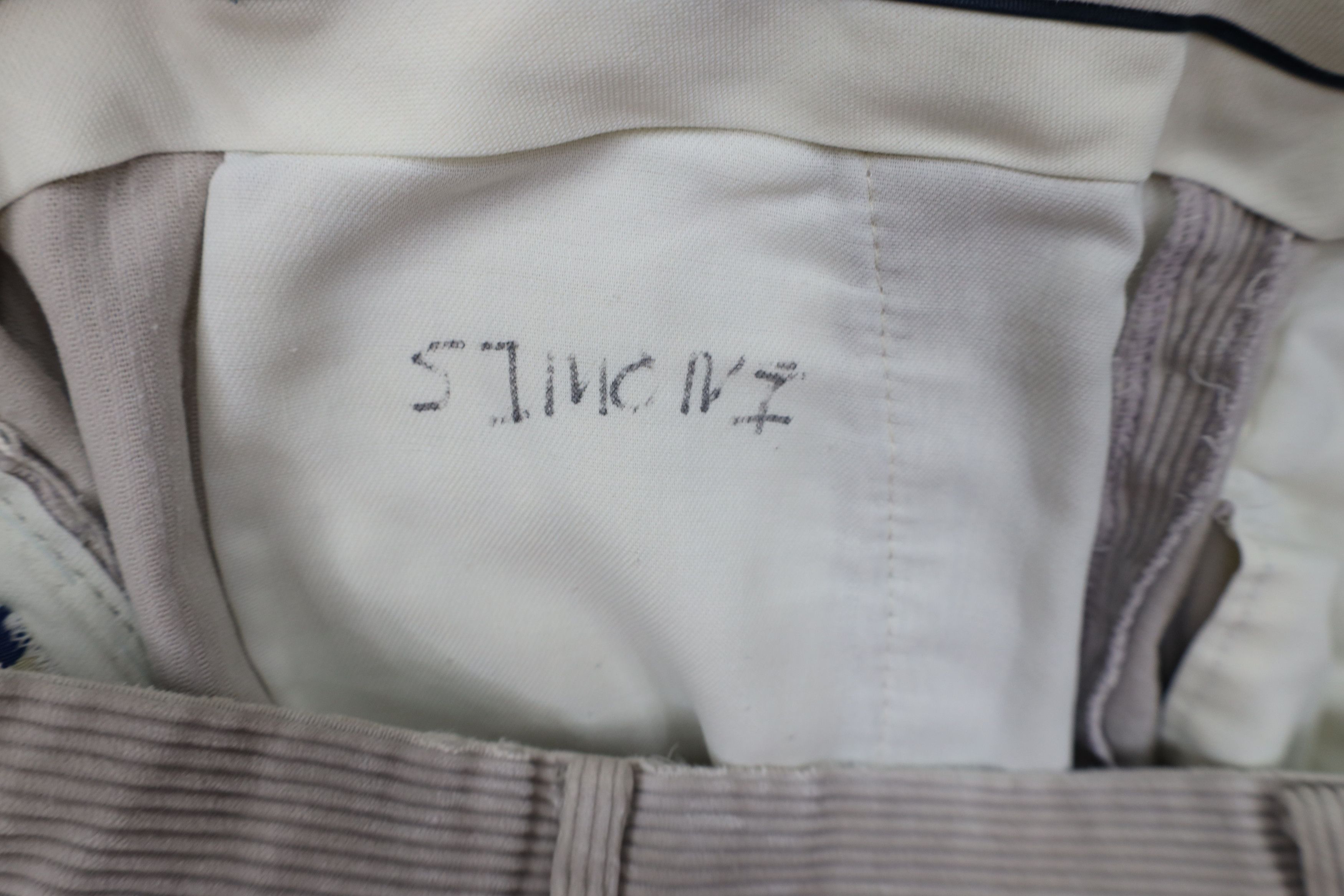 Vintage Vintage 70s Streetwear Wide Leg Corduroy Chino Pants Gray Size US 32 / EU 48 - 10 Thumbnail