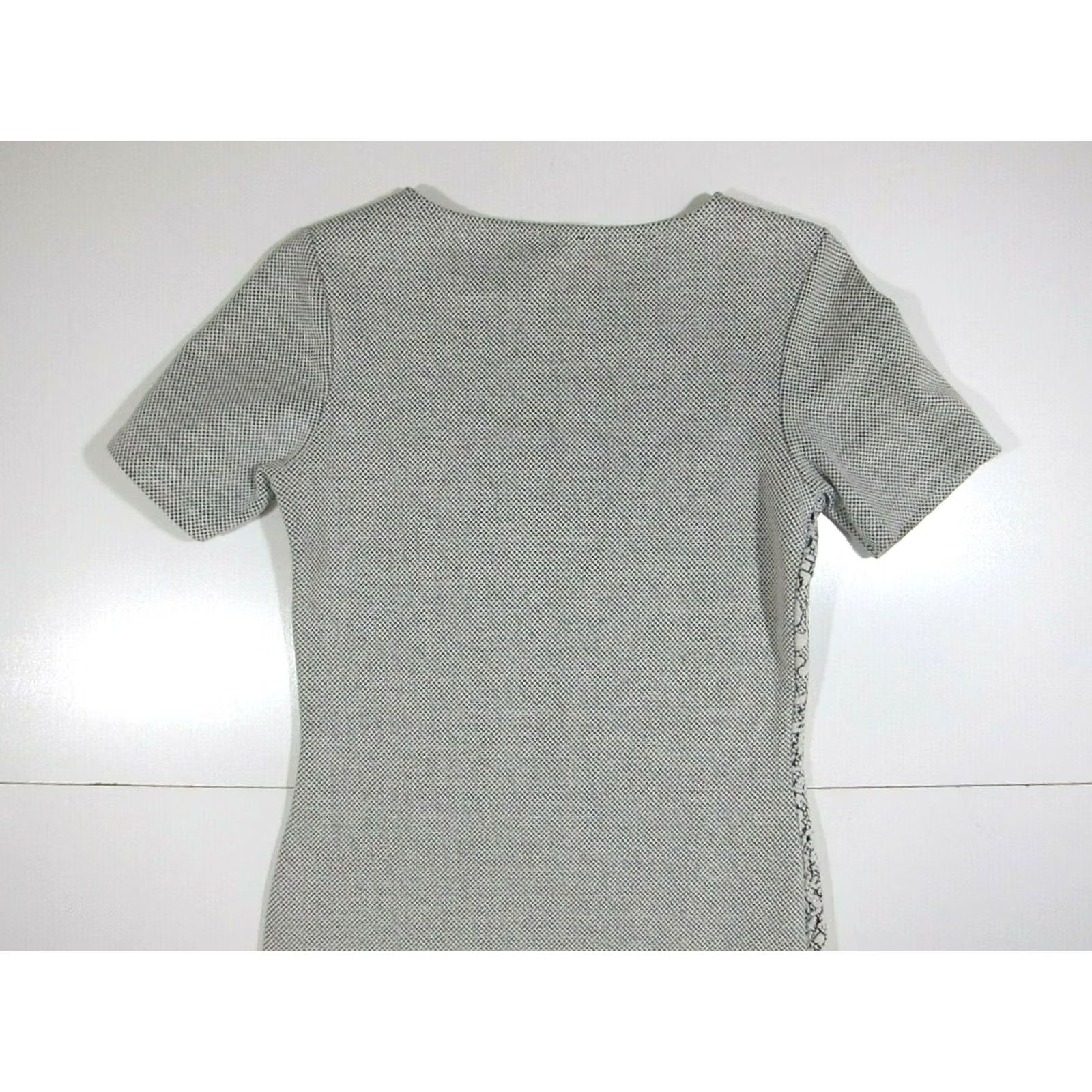 River Island River Island White Black Embroidered Short Sleeve Fitted Bodycon Dress Women 6 UK 10 US 6 Size 28" / US 6 / IT 42 - 6 Thumbnail