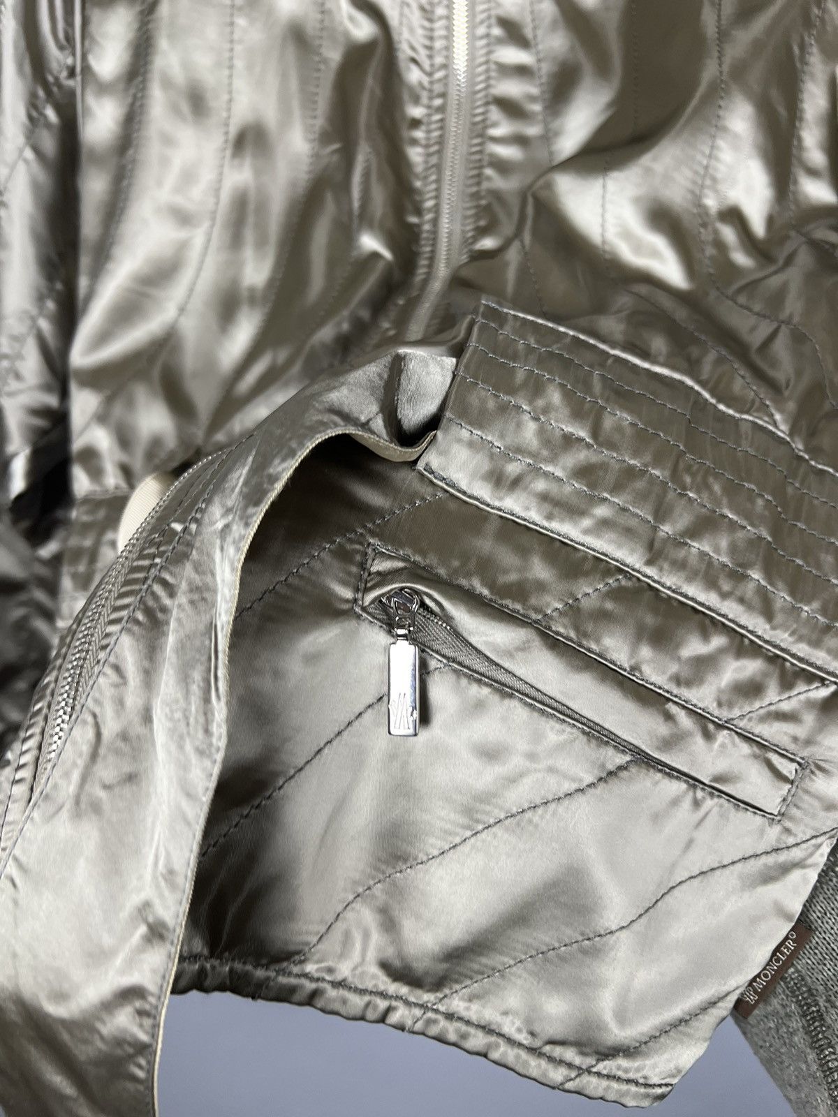 Moncler Moncler RARE Vintage Nylon Zip Up Jacket Size S / US 4 / IT 40 - 10 Thumbnail