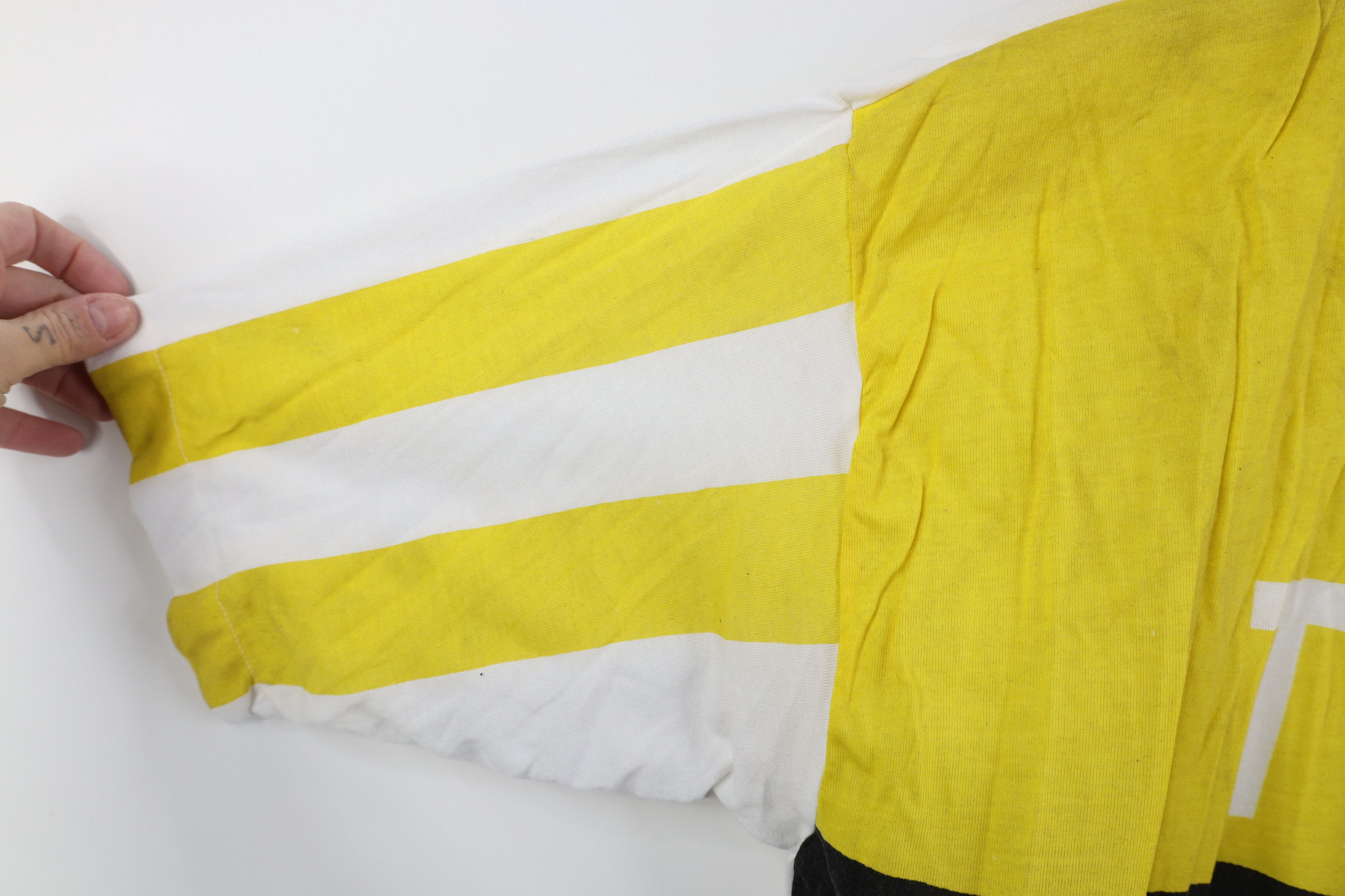 Vintage Vintage 90s Streetwear Physical Training Striped T-Shirt Size US XL / EU 56 / 4 - 9 Thumbnail