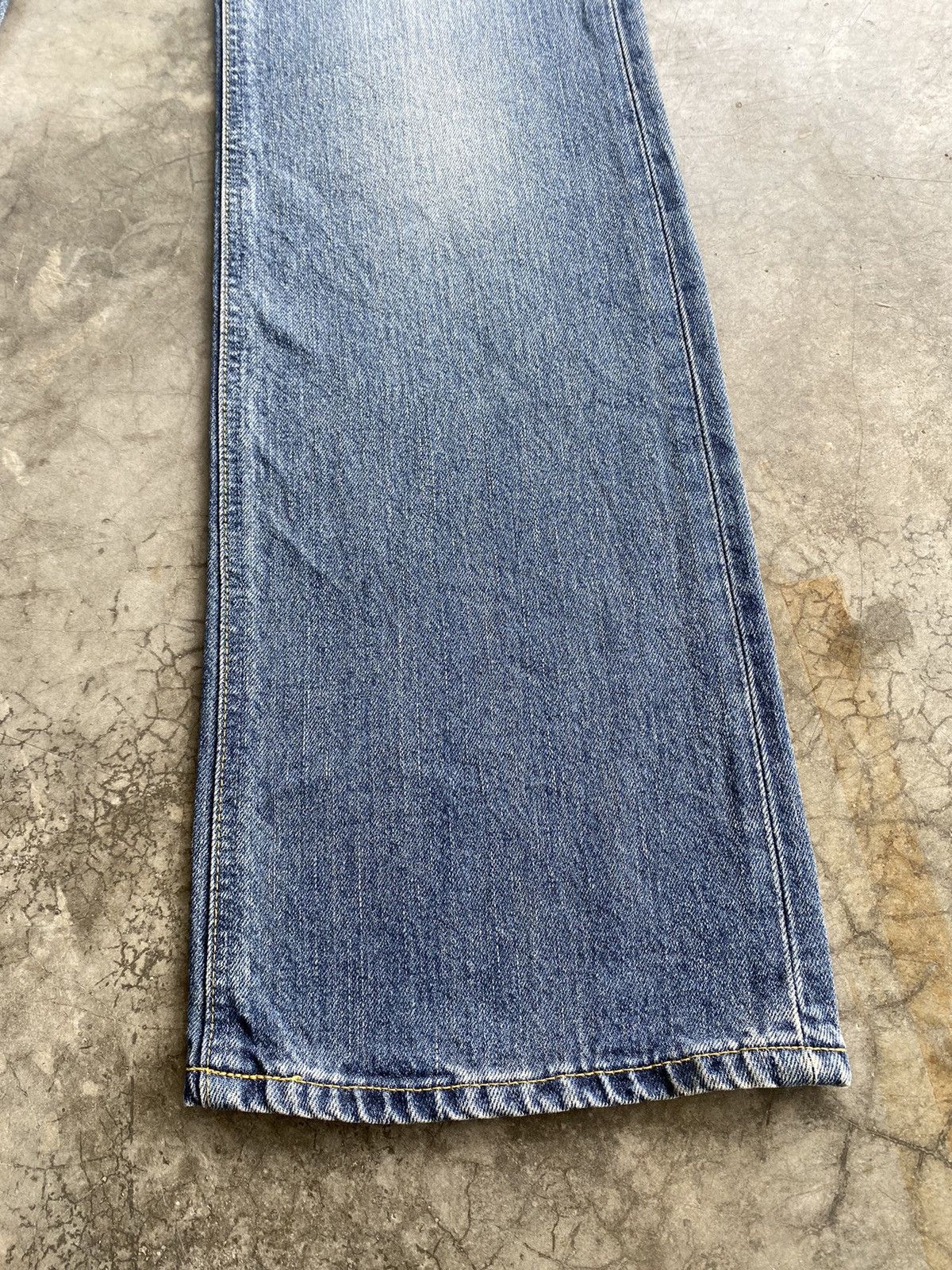 Lee Flare Jeans Japanese Lee Rider Distressed Blue 231 Size US 32 / EU 48 - 3 Thumbnail