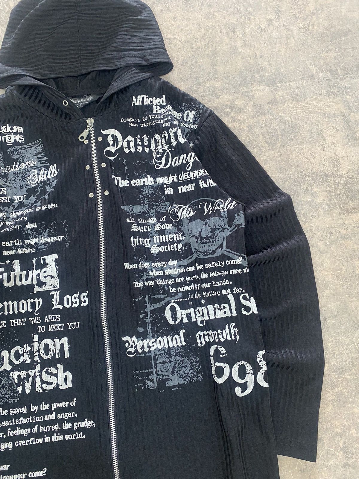 Hysteric Glamour Beaumere Poem Wording Punk Grunge Zipper Hoodie Size US S / EU 44-46 / 1 - 14 Thumbnail
