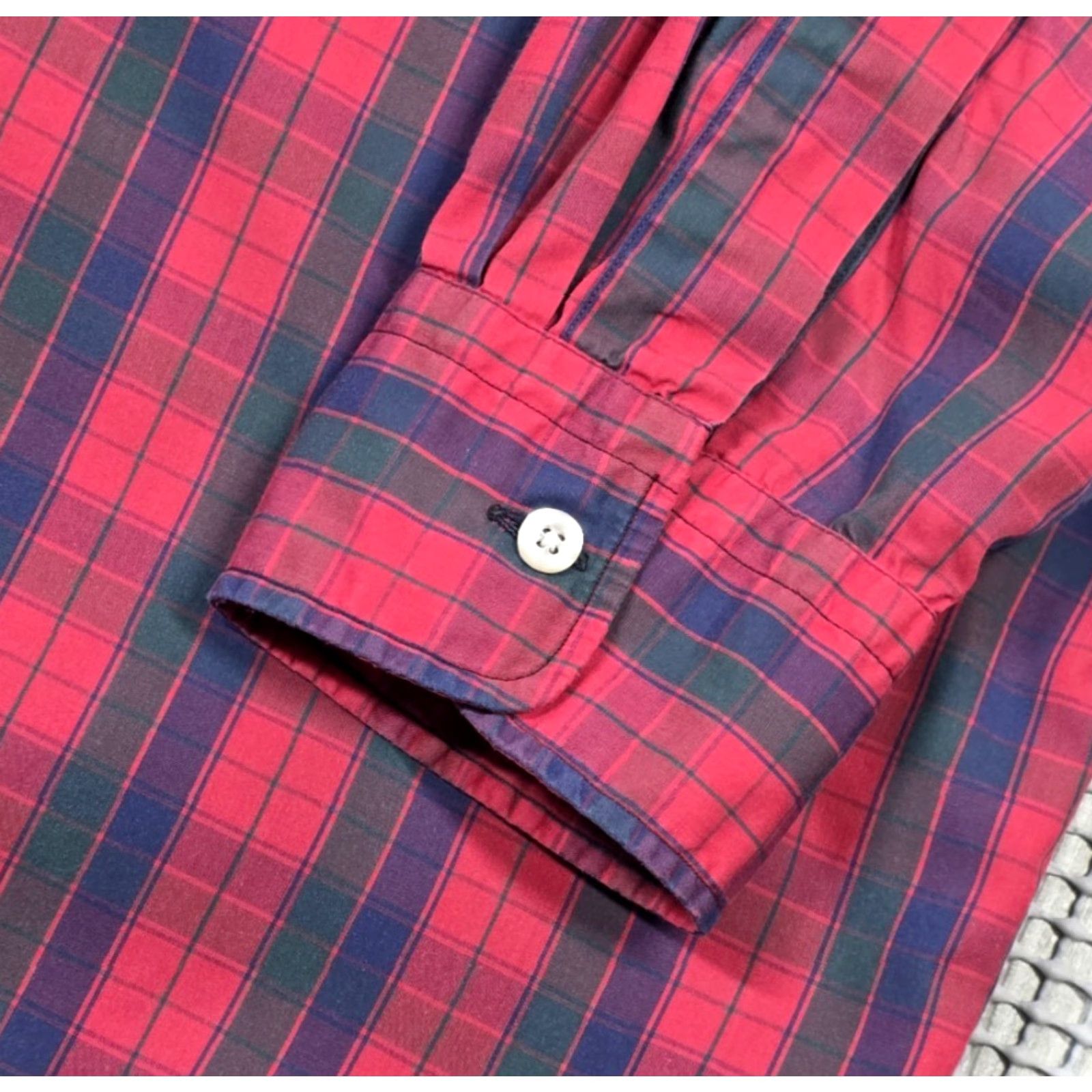 Vintage Gitman Bros Shirt Mens L Red Plaid Button-Up Long Sleeve Cotton USA Size US L / EU 52-54 / 3 - 6 Thumbnail