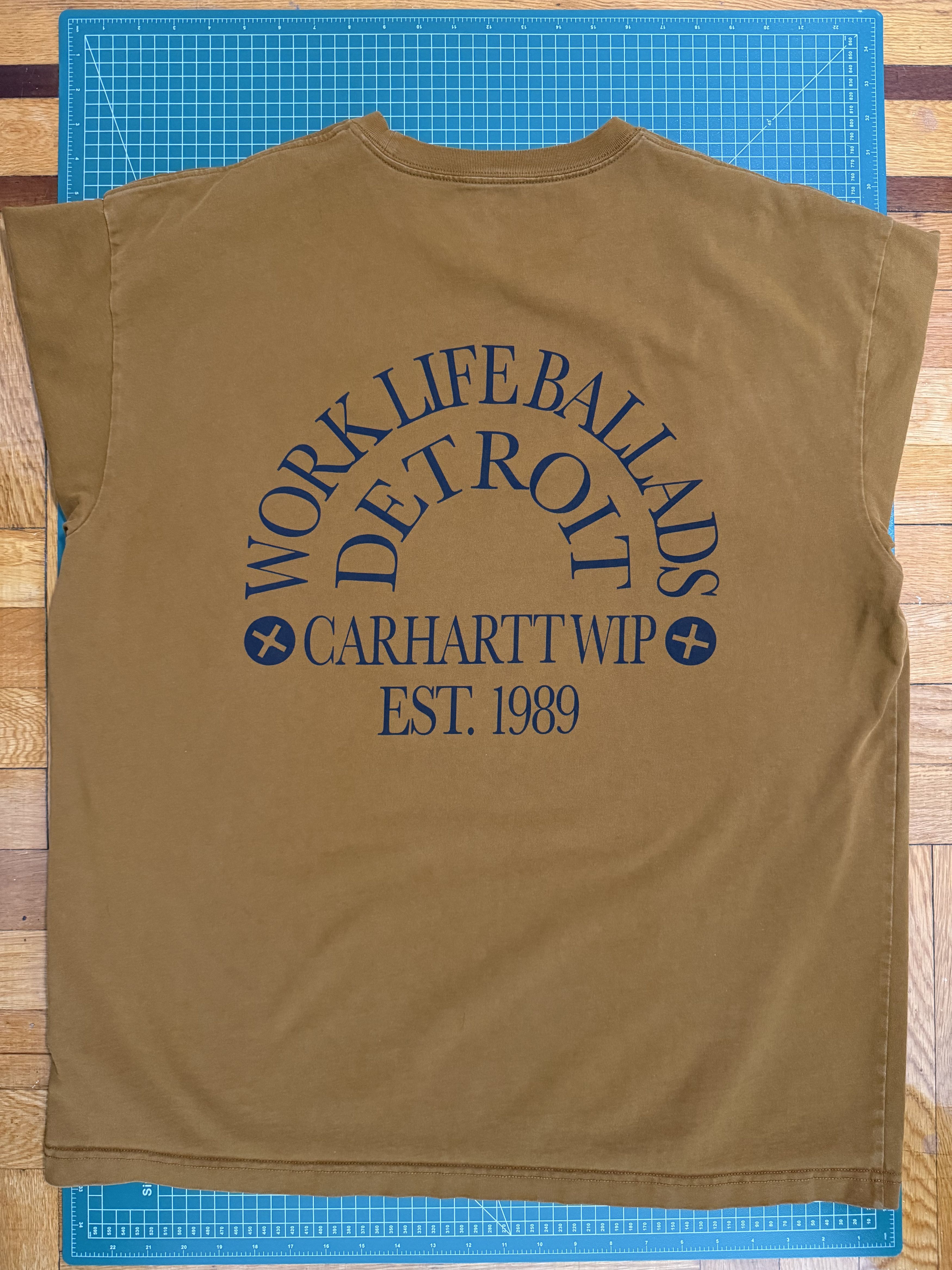 Carhartt Wip Carhartt WIP Work Varsity Tee - Deep Hamilton Brown/Black Size US XL / EU 56 / 4 - 1 Thumbnail