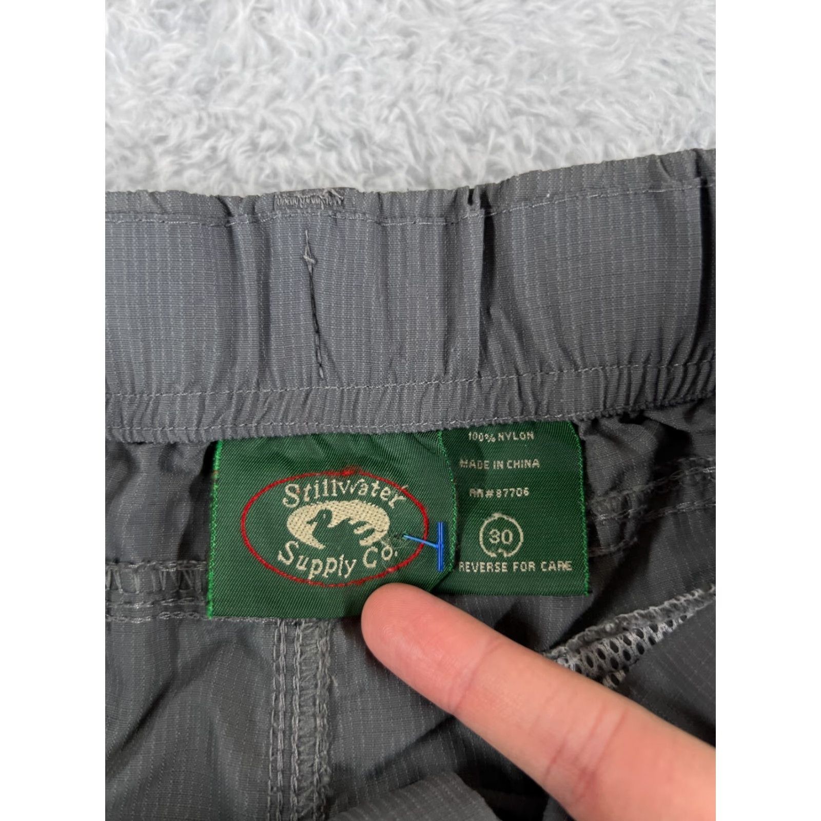 Vintage Stillwater Supply Co Pants Men 30 Gray Convertible Cargo 100% Nylon 34x24 Pants Size US 30 / EU 46 - 6 Thumbnail