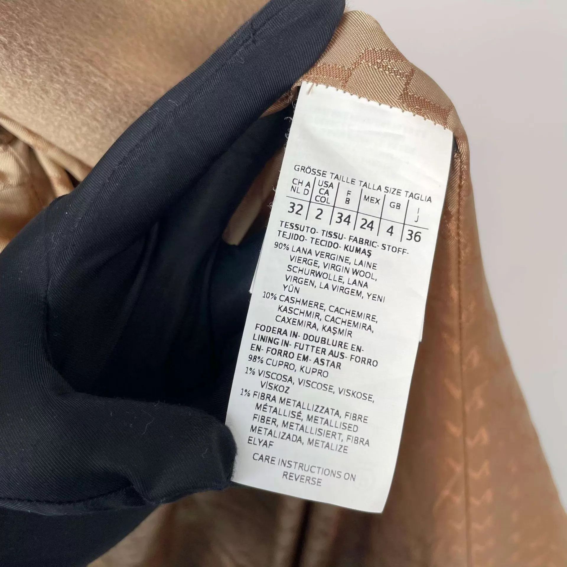 Max Mara MaxMara Camel Coat 95 New US2 155/85A Size XS / US 0-2 / IT 36-38 - 4 Thumbnail