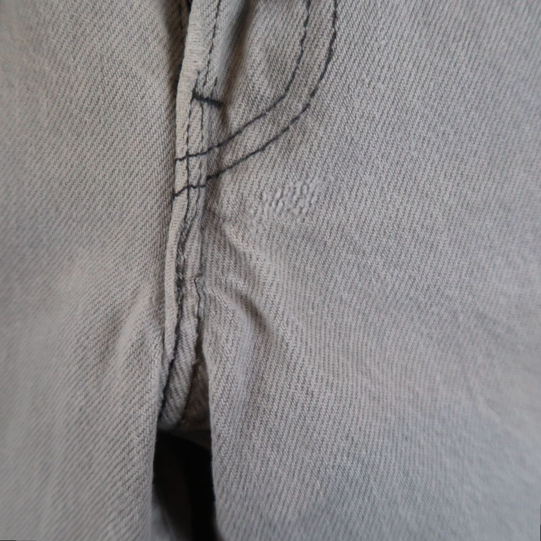 Levi's VINTAGE Levi's 701 Jeans Womens Regular 29x32 Gray Denim Straight 90s Size 29" - 7 Thumbnail