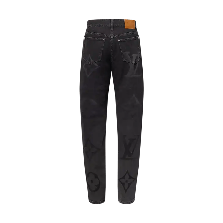 Louis Vuitton Monogram Denim Trousers Size US 31 - 3 Thumbnail