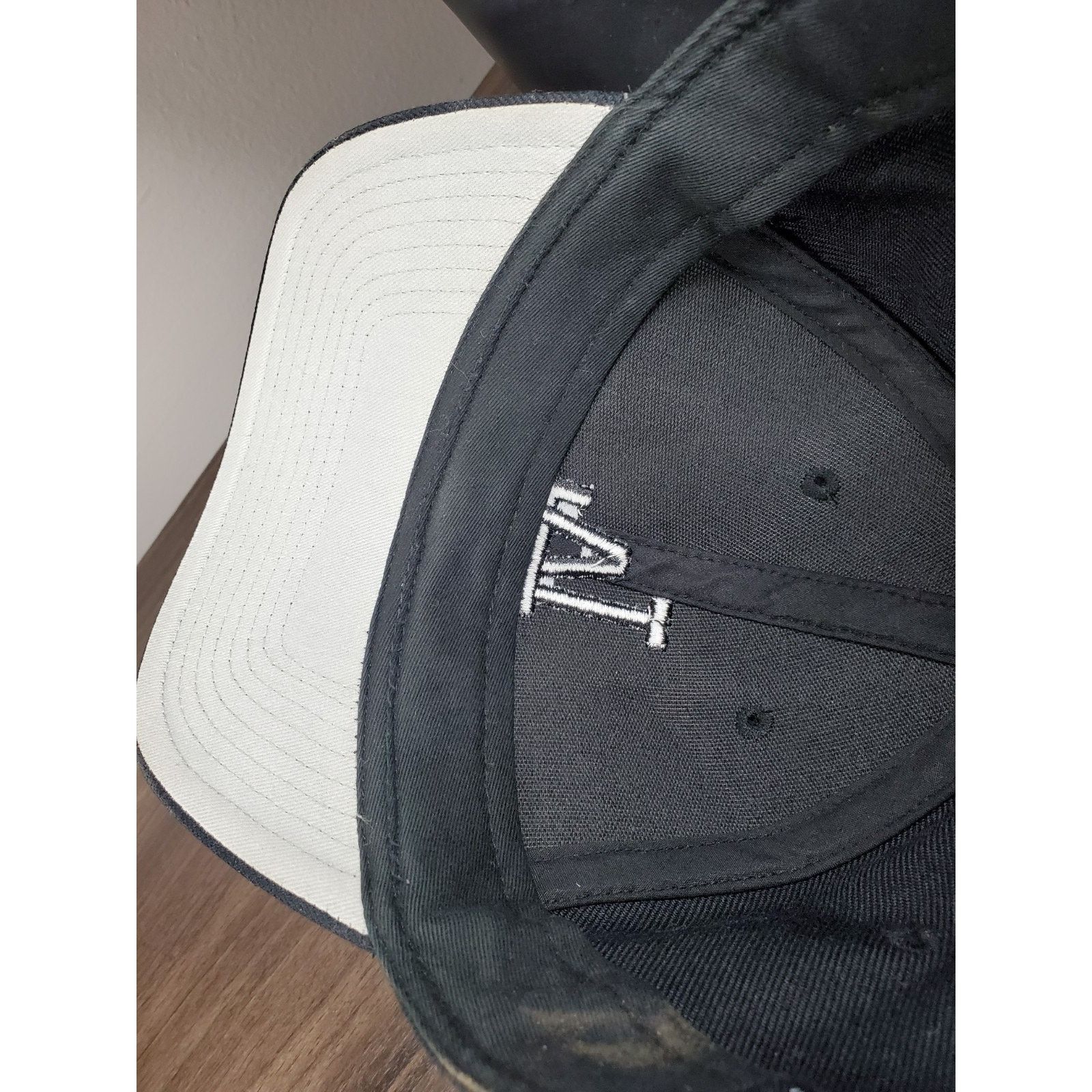 47 Brand × MLB Los Angeles LA Dodgers MLB All Black Strapback Hat Cap OSFA Size ONE SIZE - 11 Thumbnail