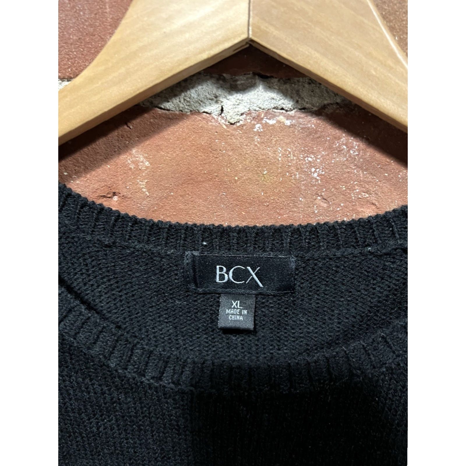 Vintage BCX Womens Black Long Sleeve Knit Shirt Dress XL NWT Long Sleeve Shirt Dress Women Size XL / US 12-14 / IT 48-50 - 3 Thumbnail