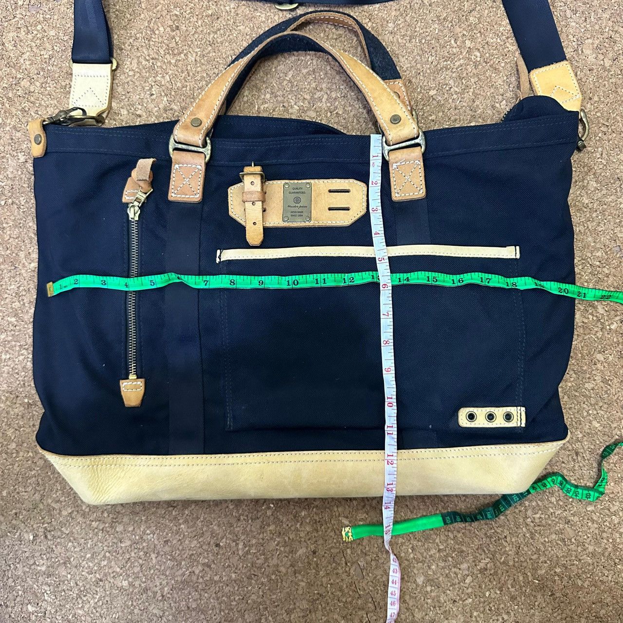 MasterPiece 🇯🇵 Masterpiece x Cordura Leather + Nylon 2 Way Sling Tote Bag Size ONE SIZE - 10 Thumbnail