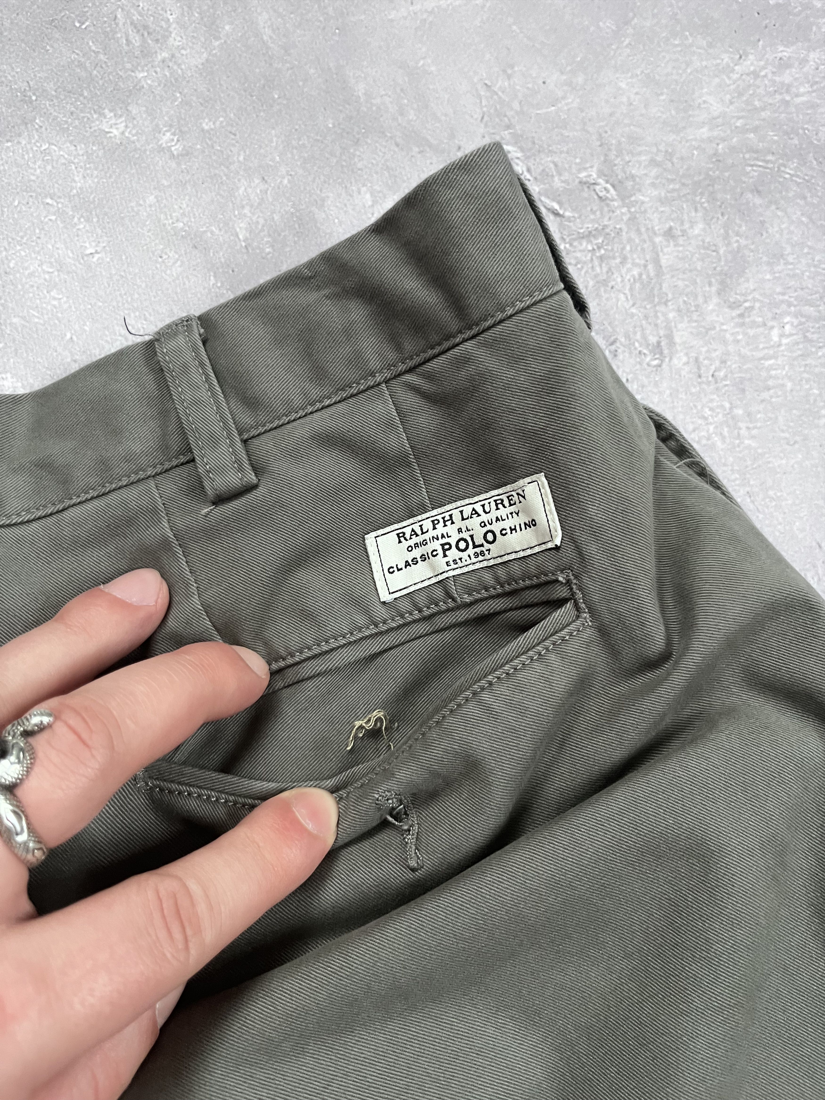 Polo Ralph Lauren Polo Ralph Lauren Classic Fit Chino Pants Gray Work Office Size US 34 / EU 50 - 8 Thumbnail