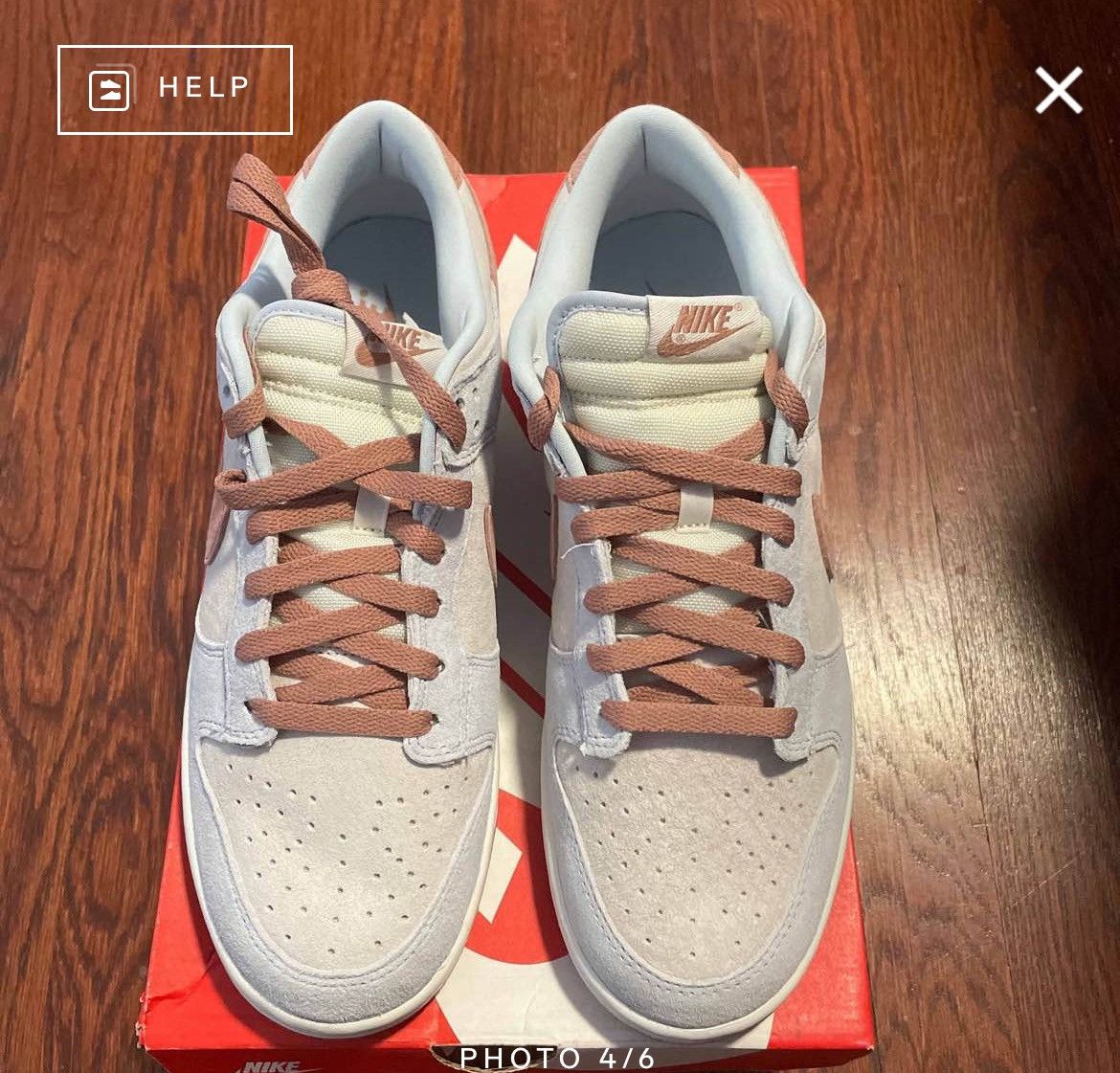 Nike 🏵Dunk Low Premium ‘Fossil Rose’🏵 2022 Size US 10.5 / EU 43-44 - 5 Thumbnail