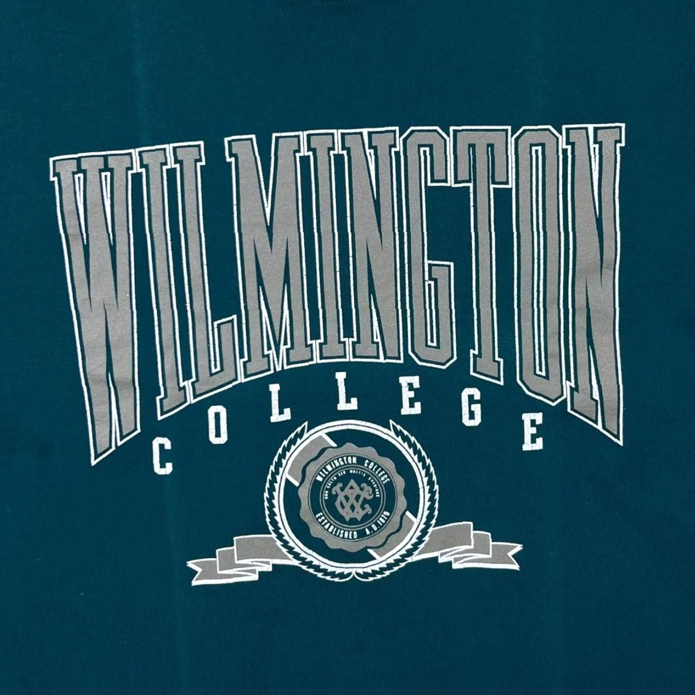 NCAA VINTAGE Gear For Sport NCAA Wilmington College Graphic T-Shirt L XL Green Mens 90s Size US L / EU 52-54 / 3 - 5 Thumbnail