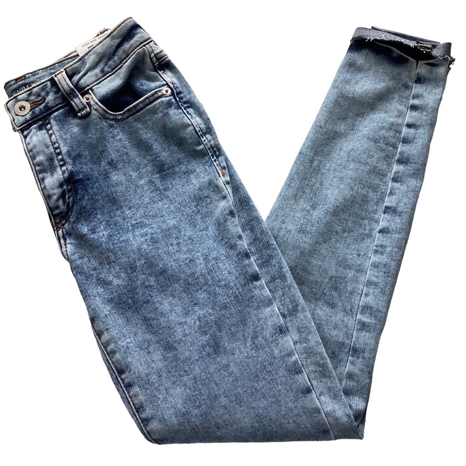 I.N.C INC Denim Womens High-Rise Core Denim Skinny Jeans Size 0/25 Size 25" / US 0 / IT 36 - 1 Thumbnail