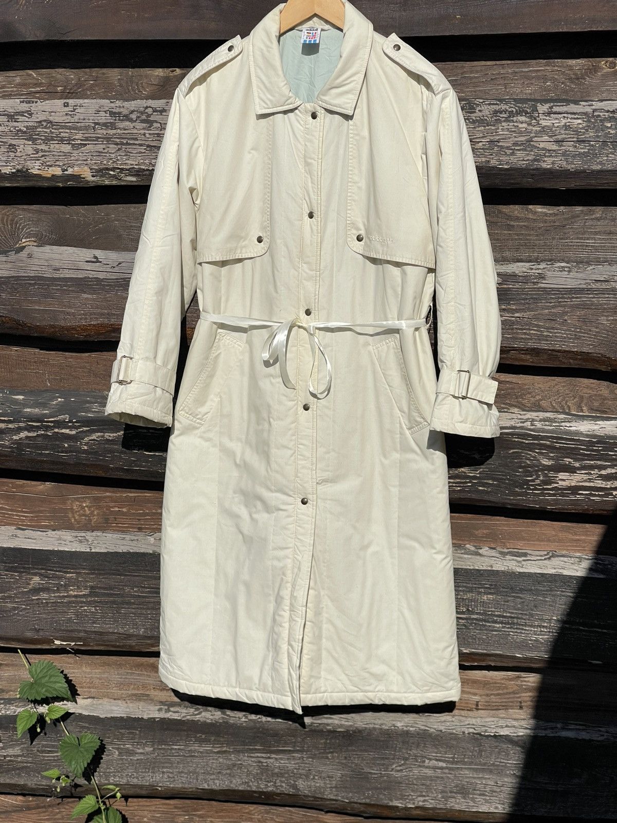 Adidas 1970’s Adidas Made in West Germany Vintage trench Coat beige Size L / US 10 / IT 46 - 3 Thumbnail